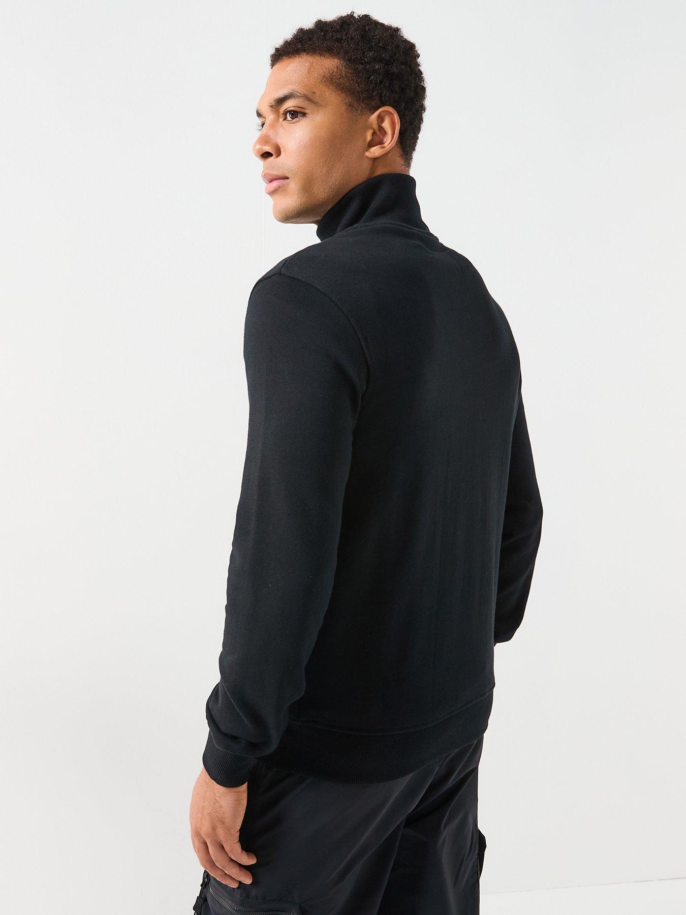  image of ellesse-mens-pelegrini-14-zip-black