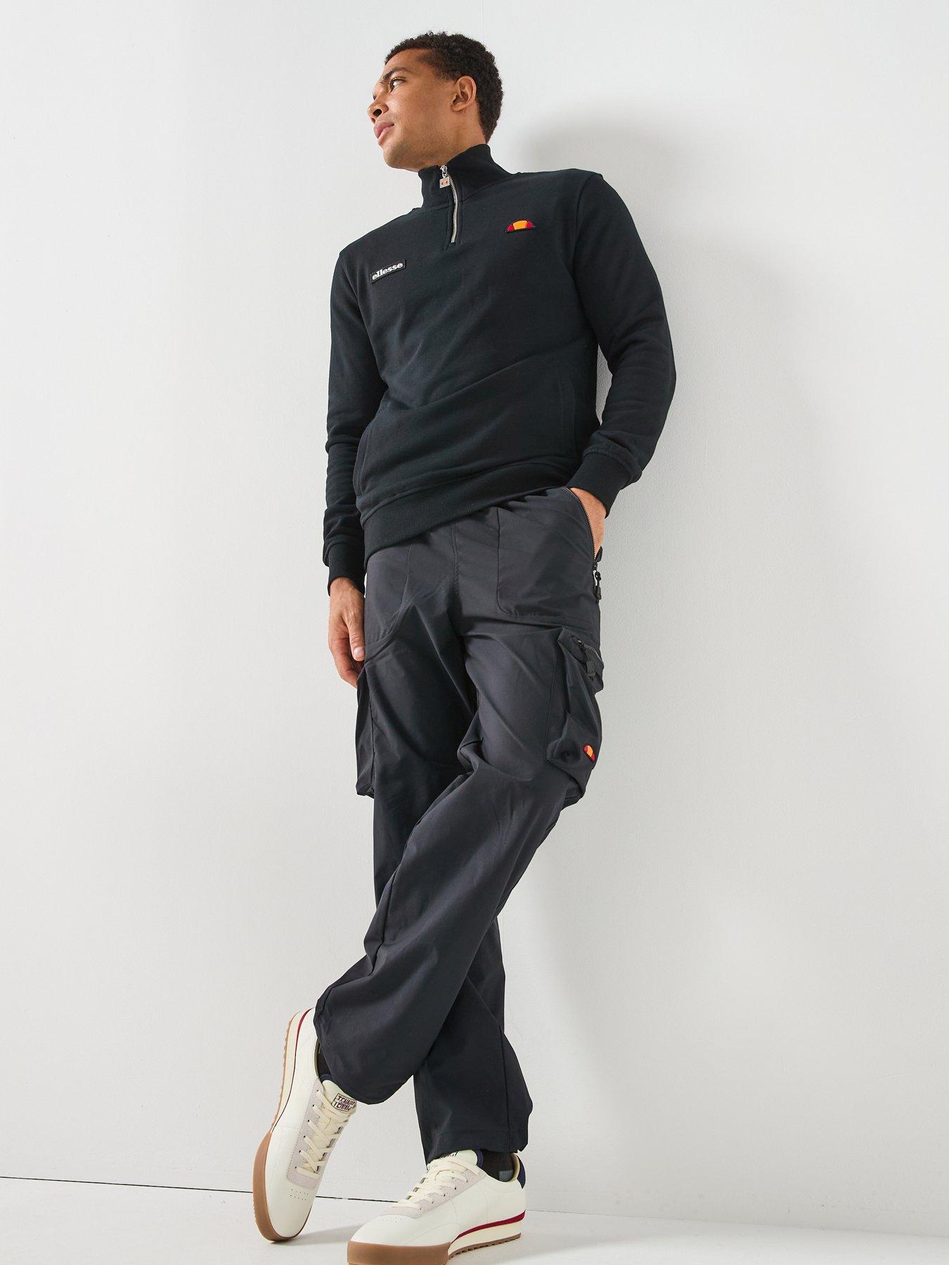  image of ellesse-mens-pelegrini-14-zip-black