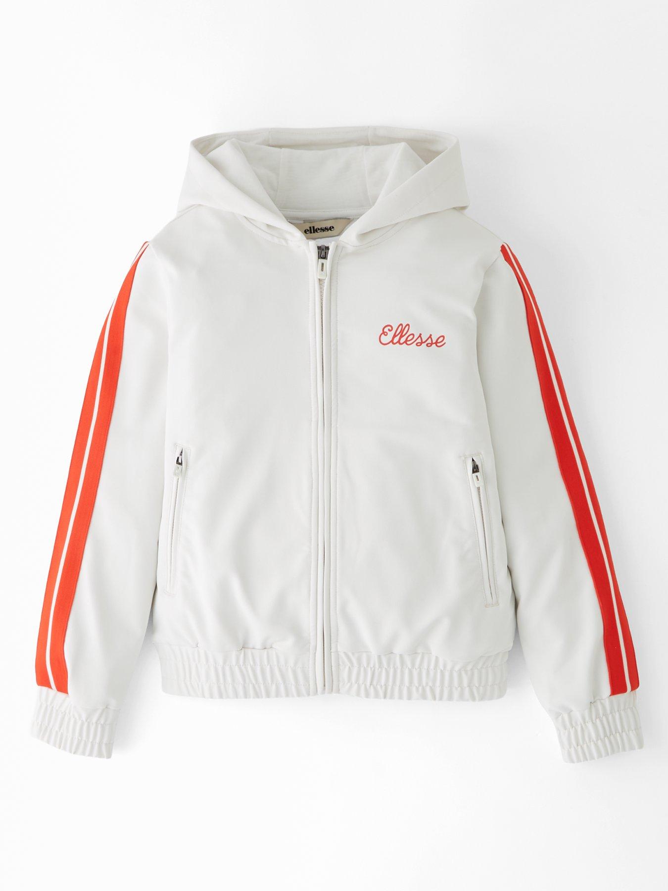 Image 1 of 4 of Ellesse Junior Andosi Full Zip Hoodie - Off White