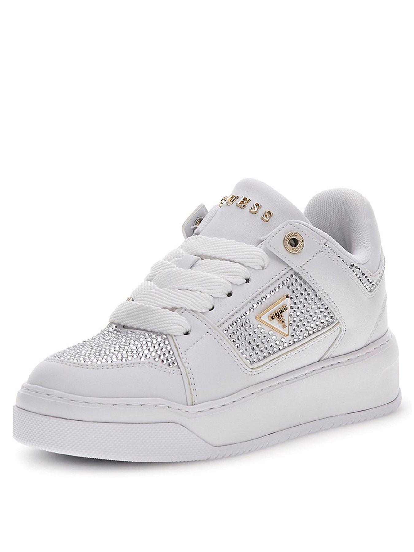 Image 2 of 5 of Guess Delove2 Crystal Sneaker - White