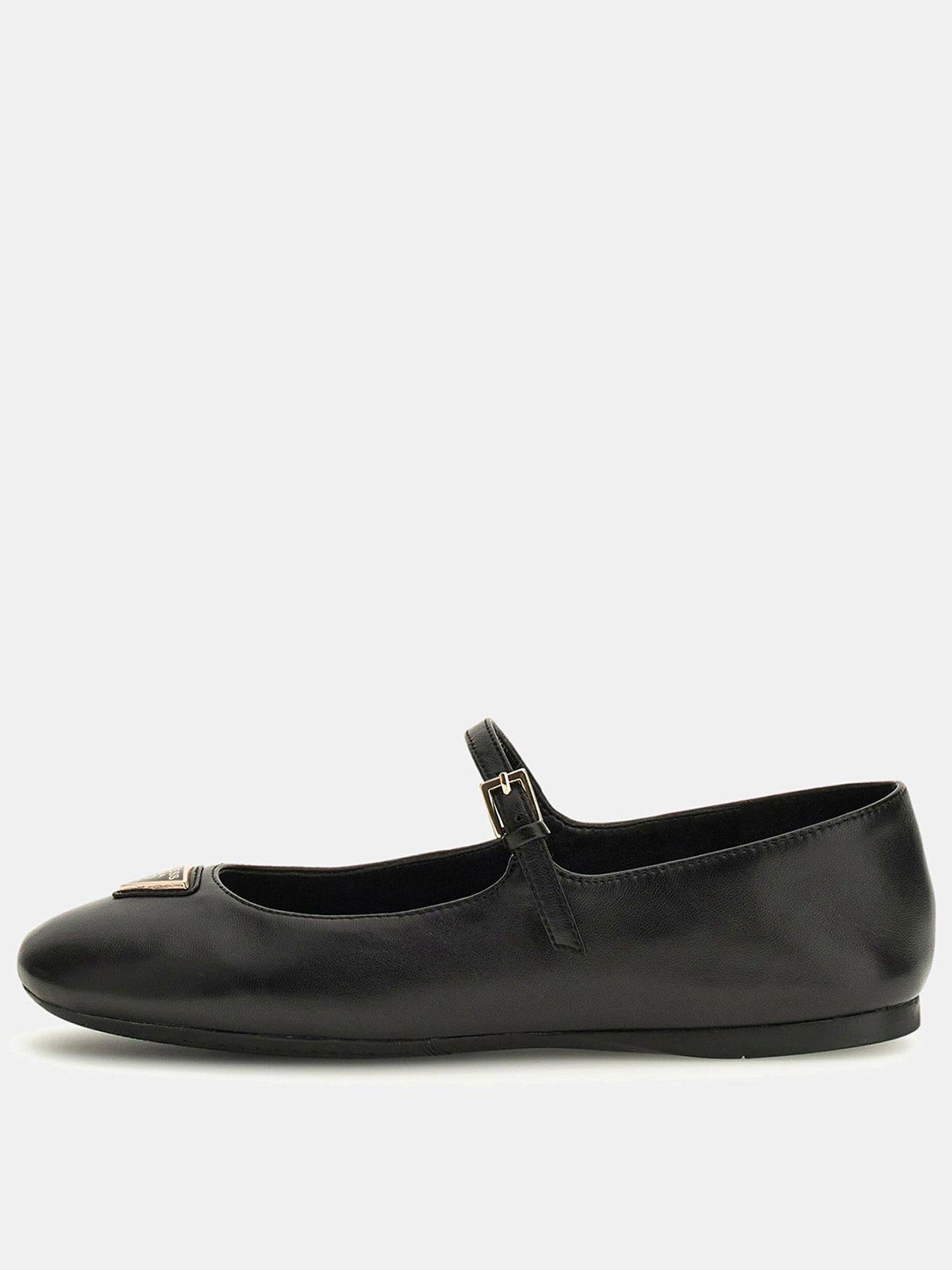 image of guess-kalida-logo-ballet-pump-black
