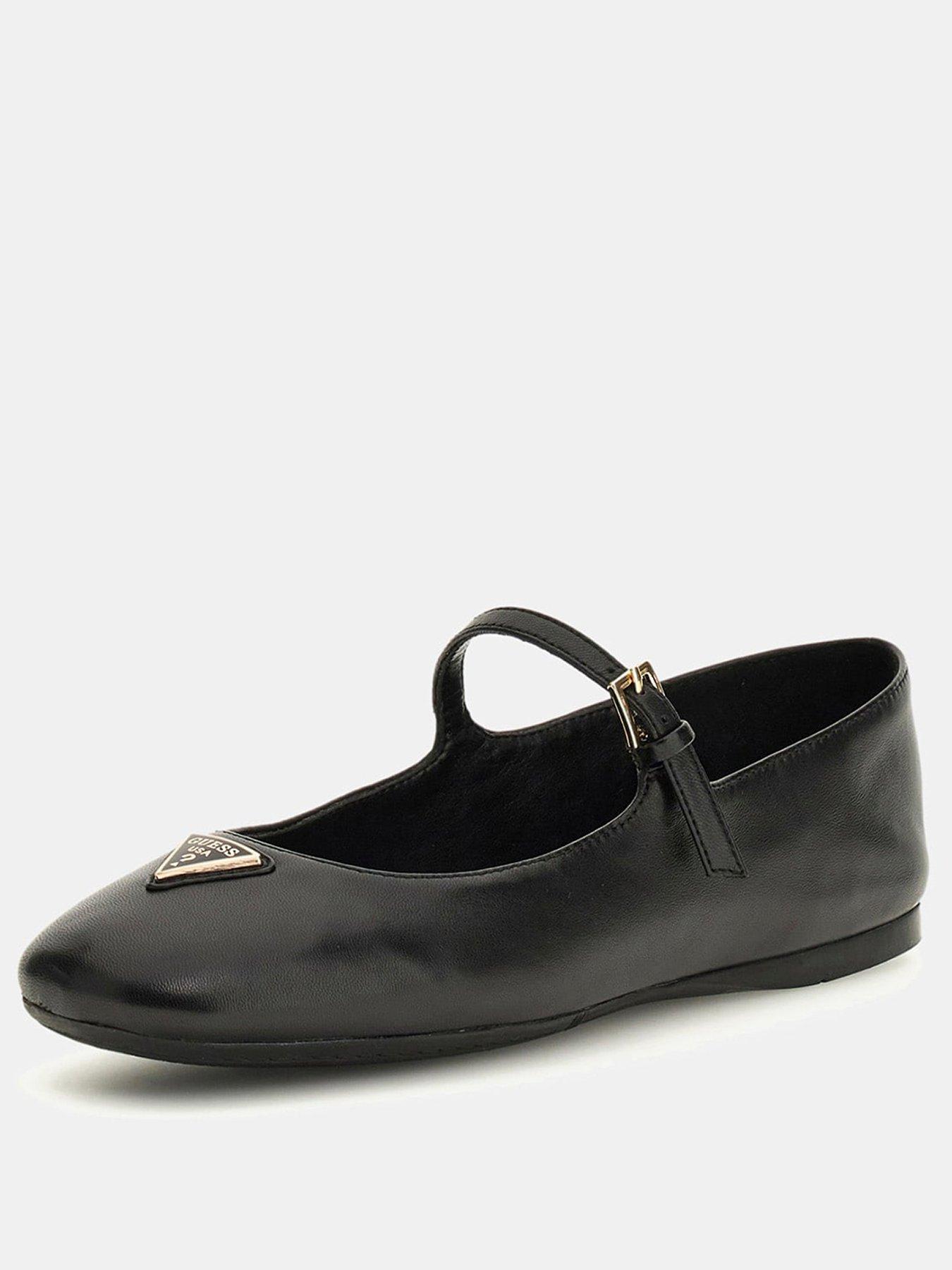  image of guess-kalida-logo-ballet-pump-black