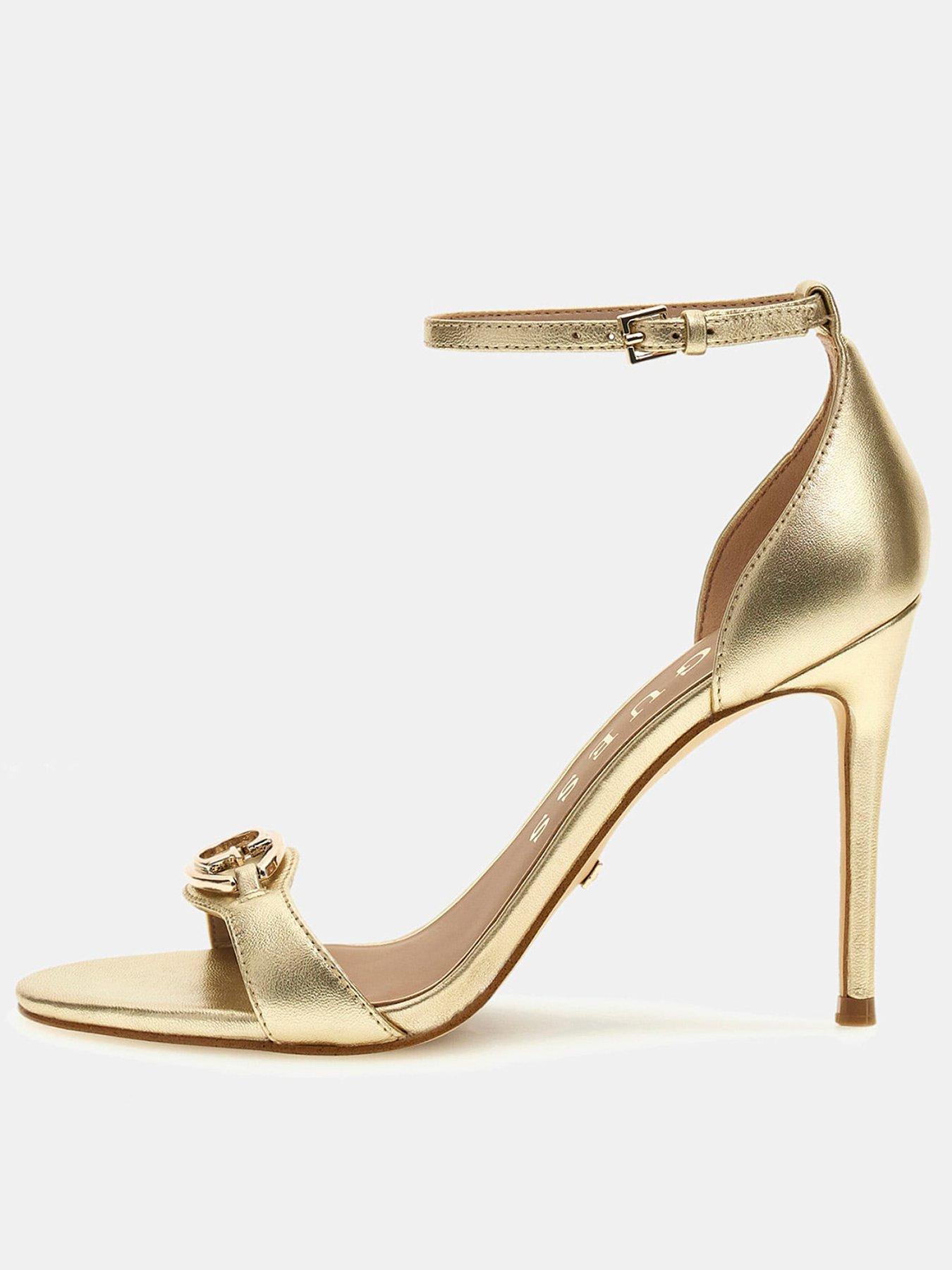 undefined Kabrina Logo High Heel Sandal - Gold