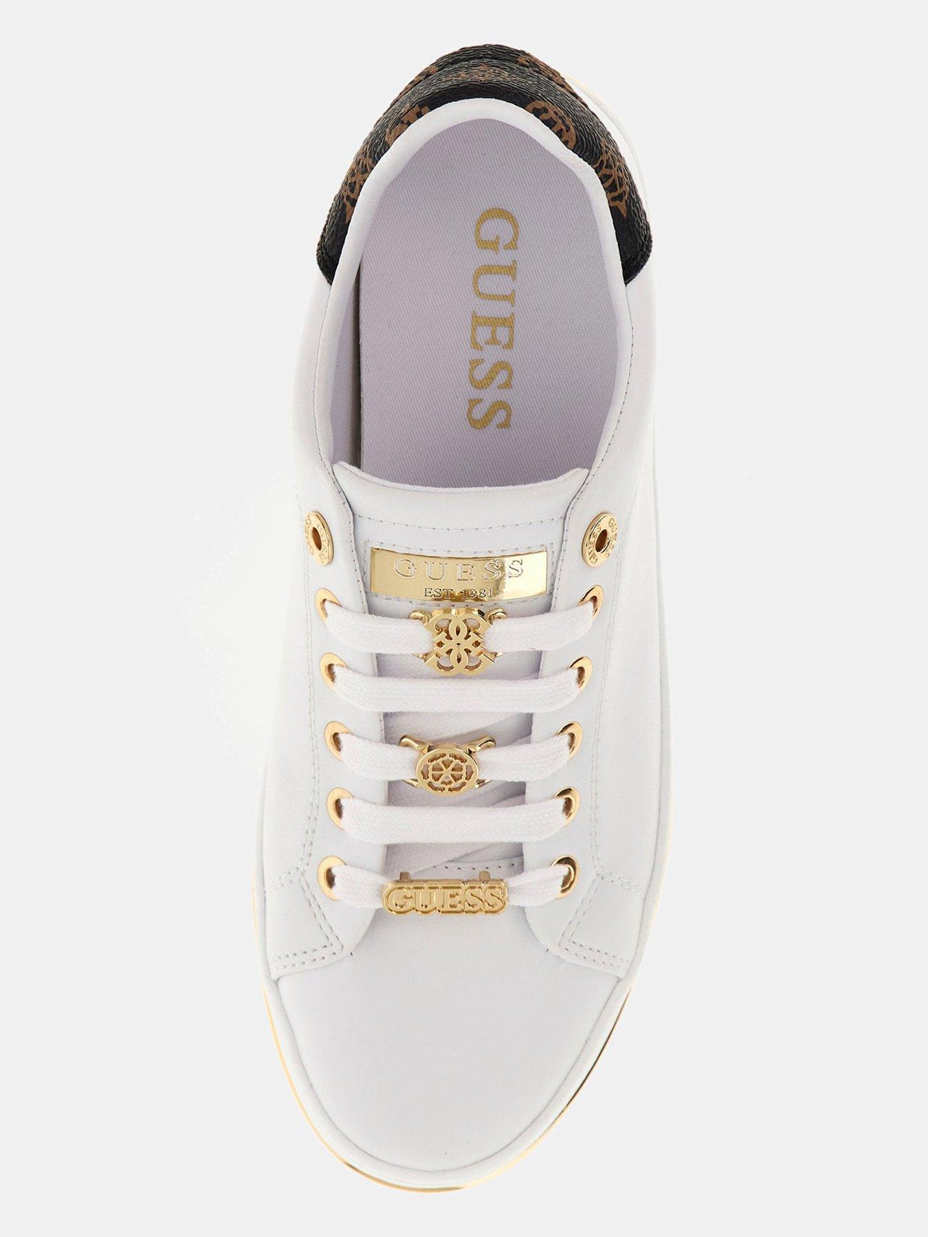 Image 4 of 5 of Guess Stasey Charm Laces - White