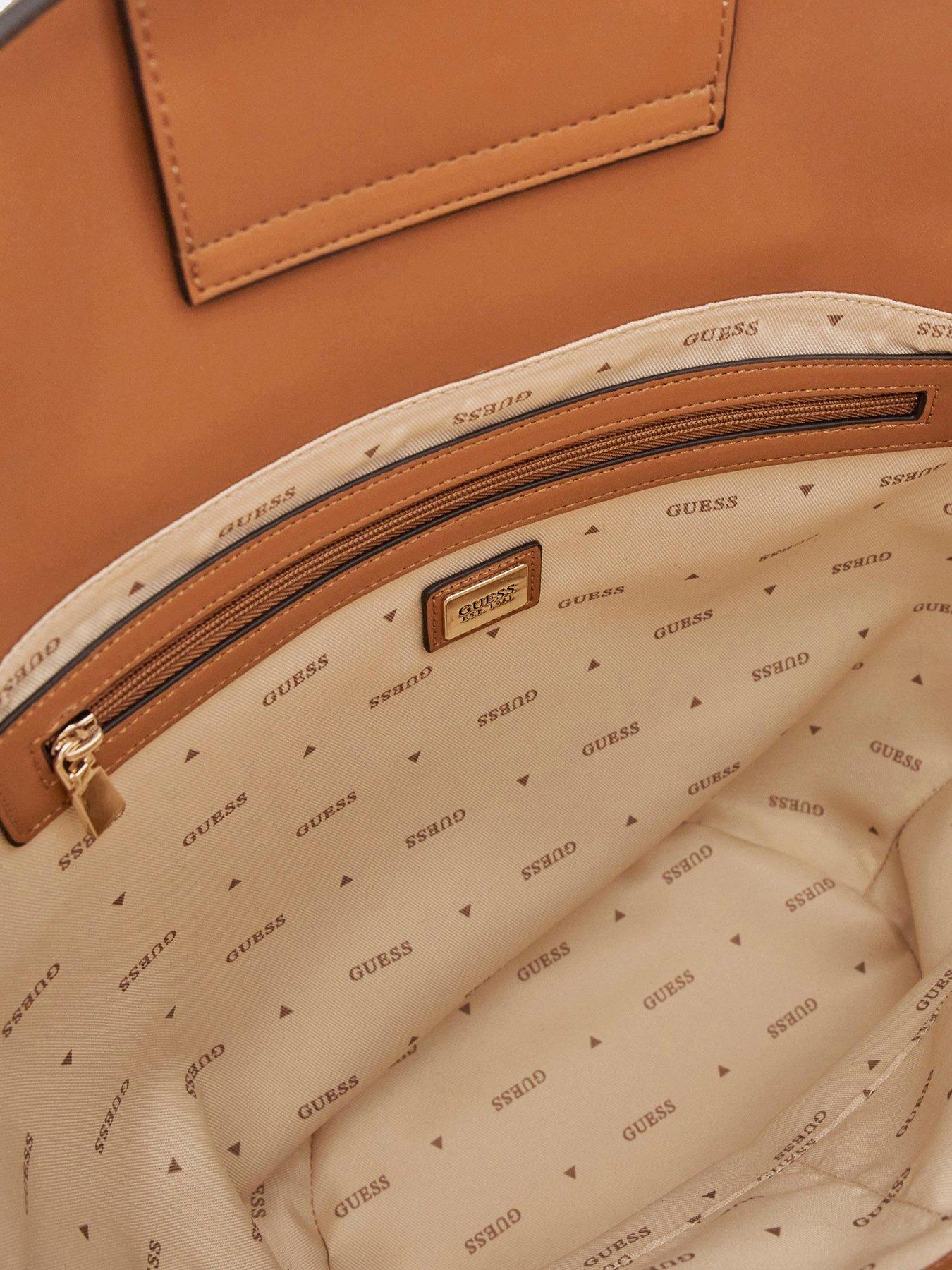 Image 5 of 5 of Guess Venere Large Tote - Brown