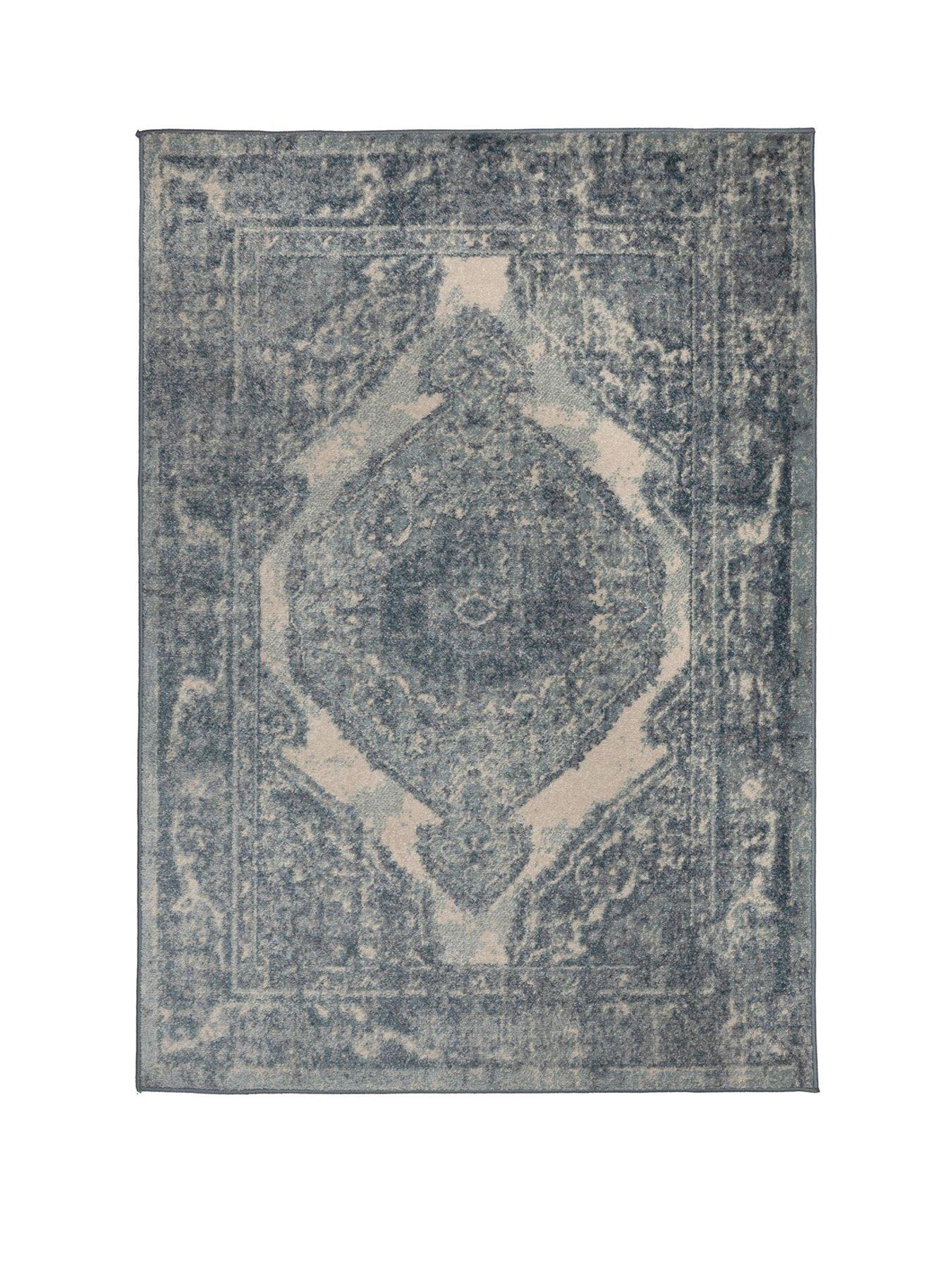 stillFront image of the-very-collection-juno-blue-medallion-rug