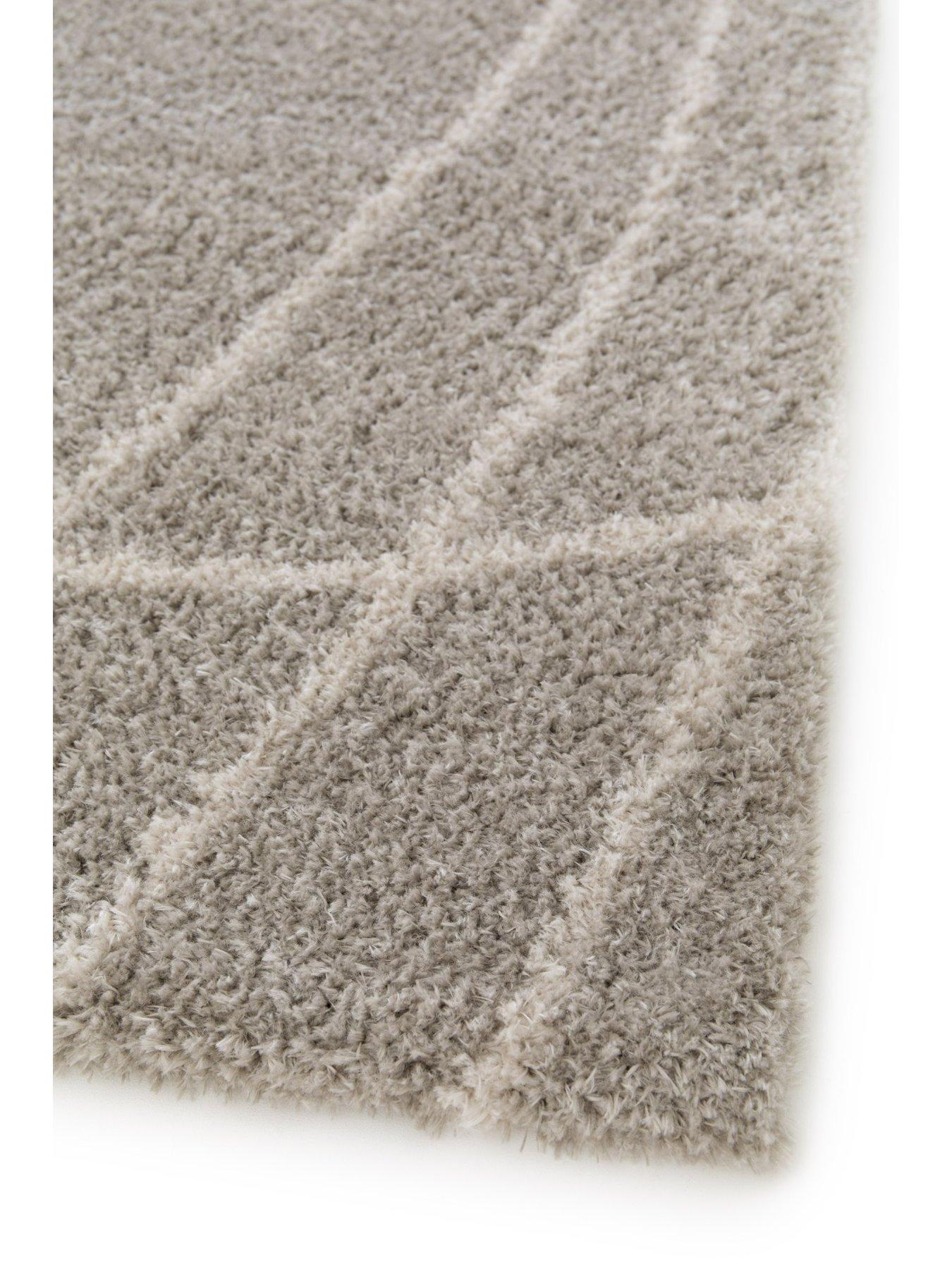 Image 3 of 3 of Very Home Polyester Squiggle Rug - Natural