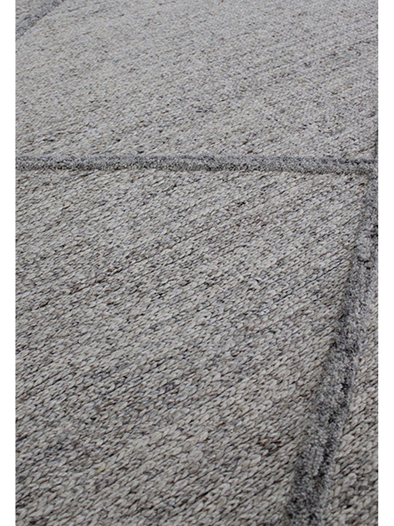  image of very-home-stellar-diamond-wool-rug-grey