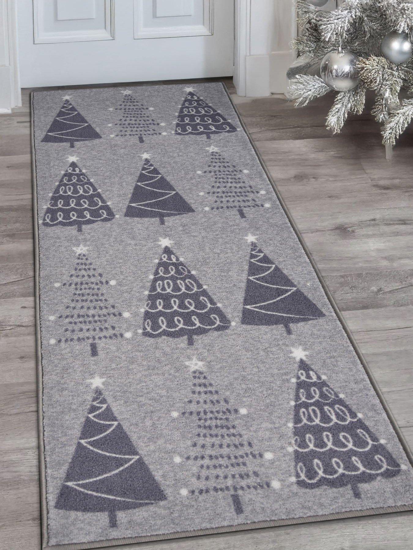 very-home-christmas-trees-runner-grey