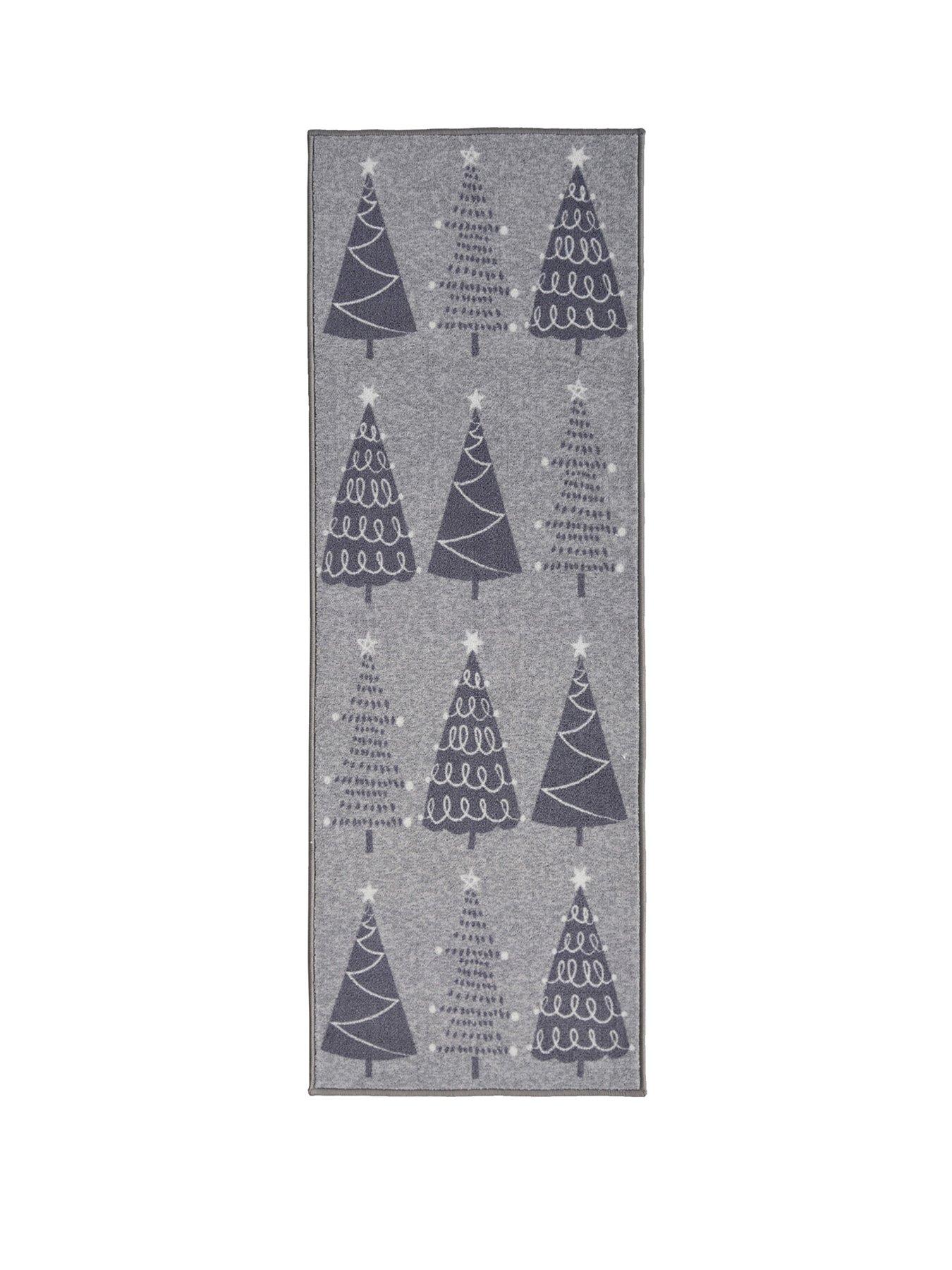 Image 2 of 4 of Very Home Christmas Trees Runner - Grey