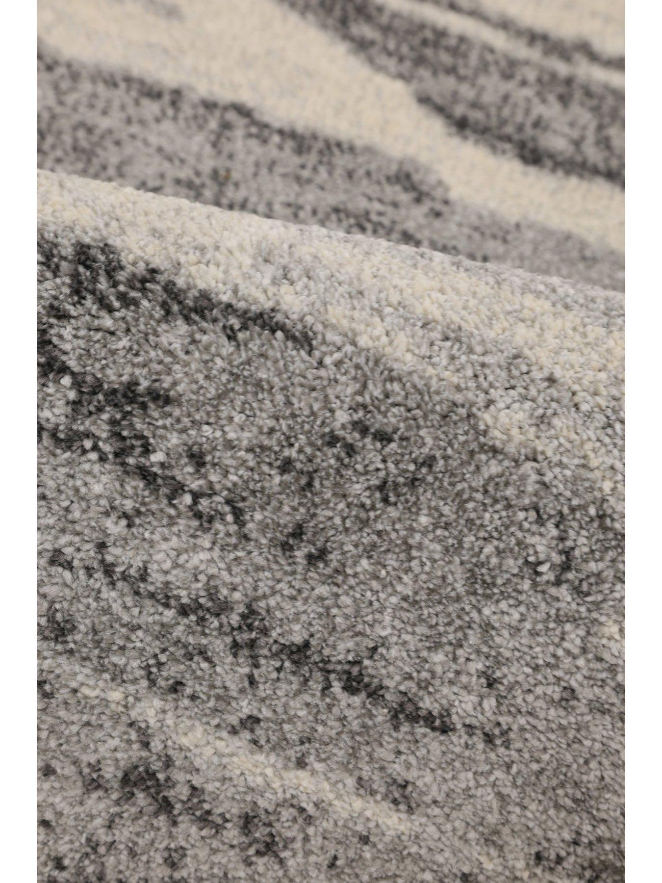 Image 3 of 3 of The Very Collection Freya Abstract Rug - Grey