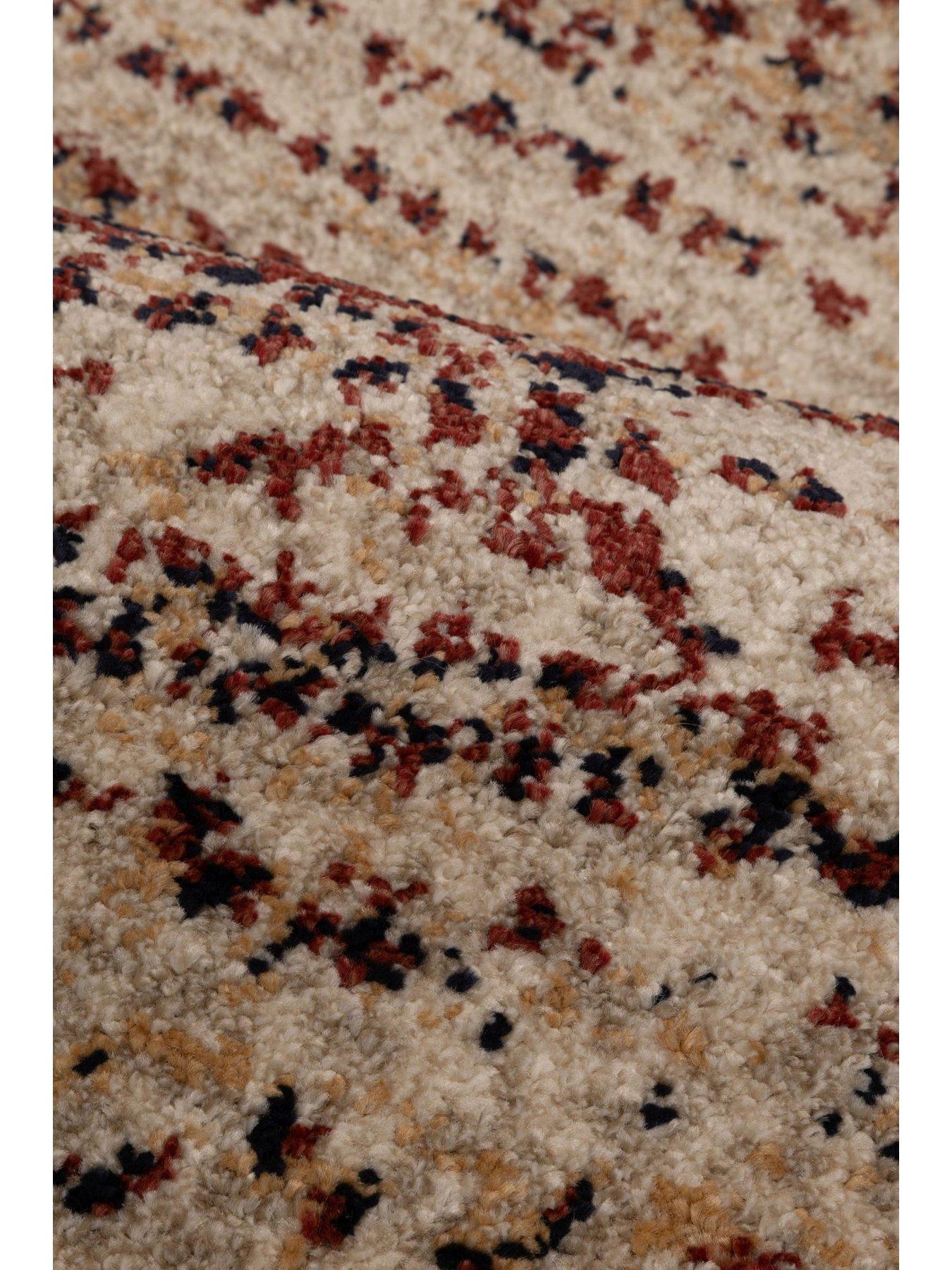  image of the-very-collection-freya-patterned-rug-burgundy