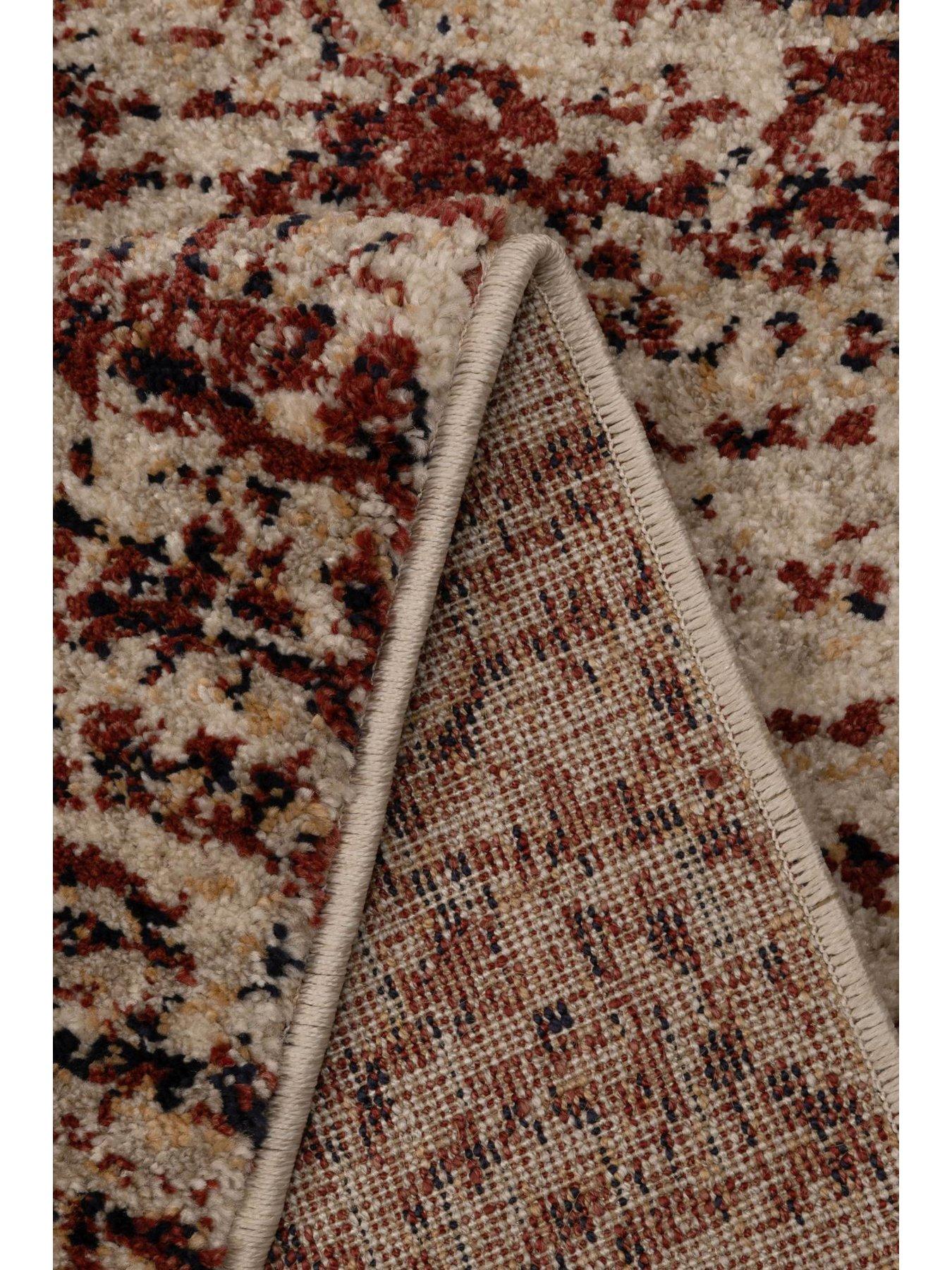  image of the-very-collection-freya-patterned-rug-burgundy