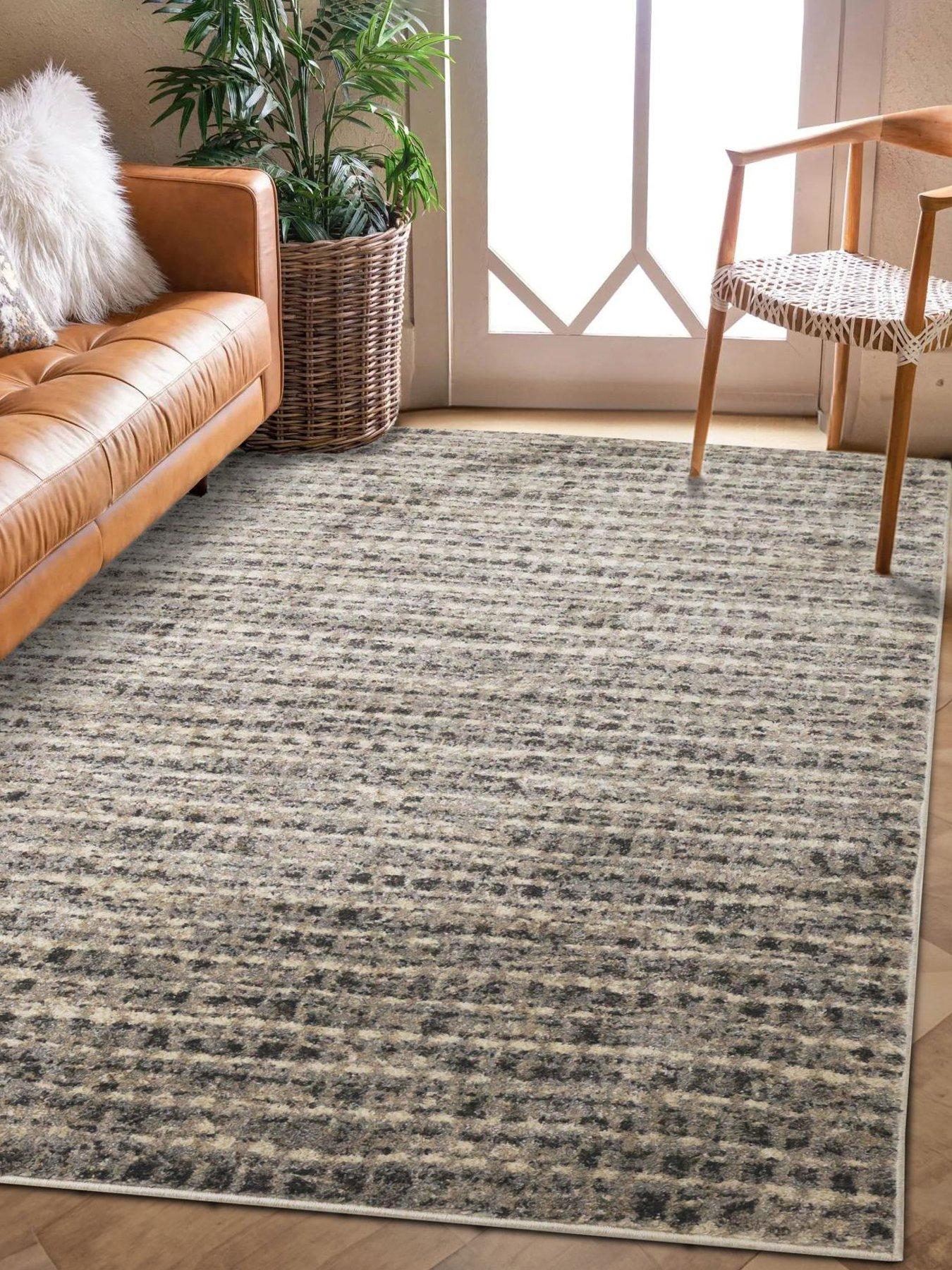Image 1 of 4 of Very Home Freya Textured Style Rug - Grey