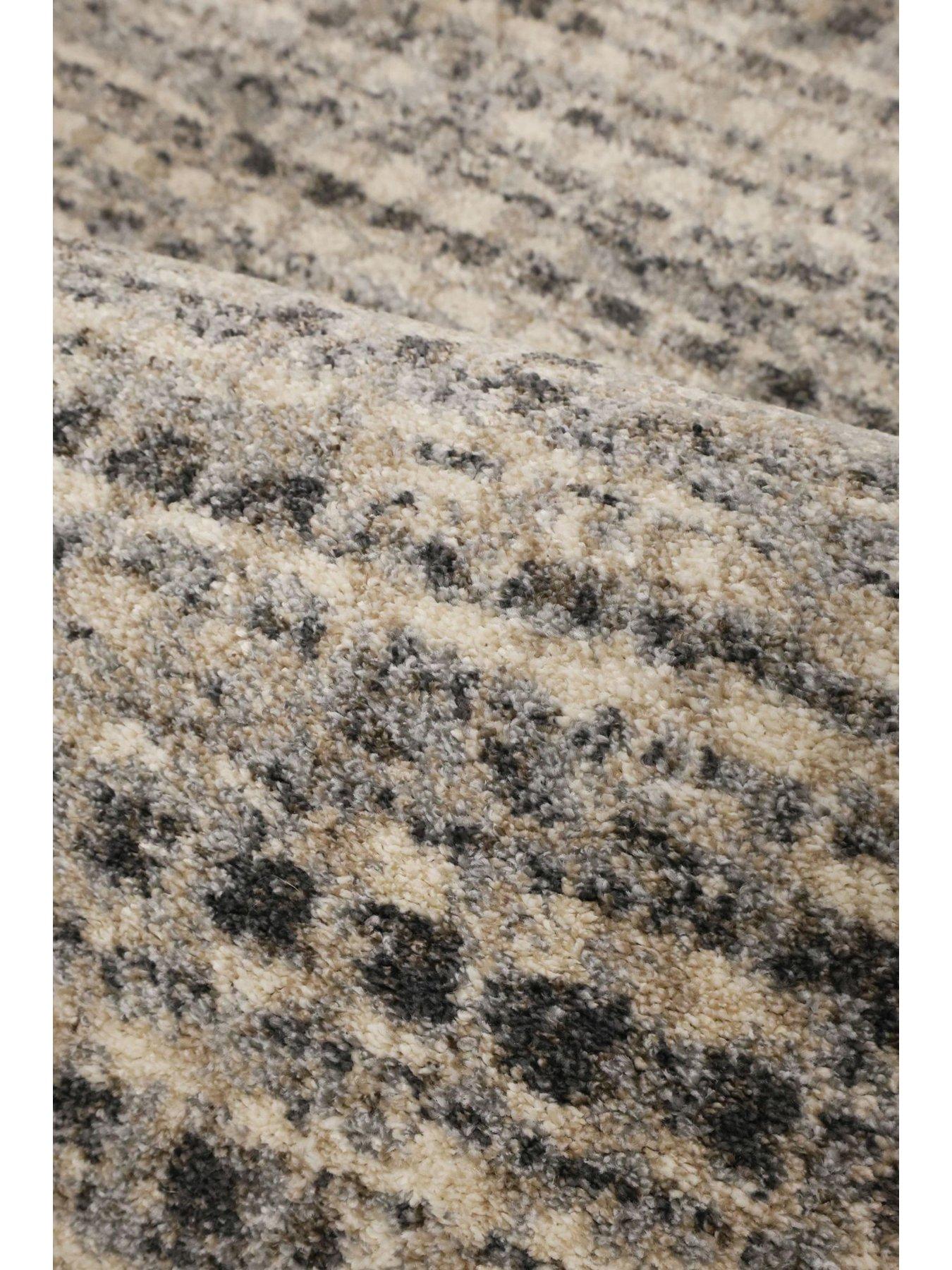 Image 3 of 4 of Very Home Freya Textured Style Rug - Grey