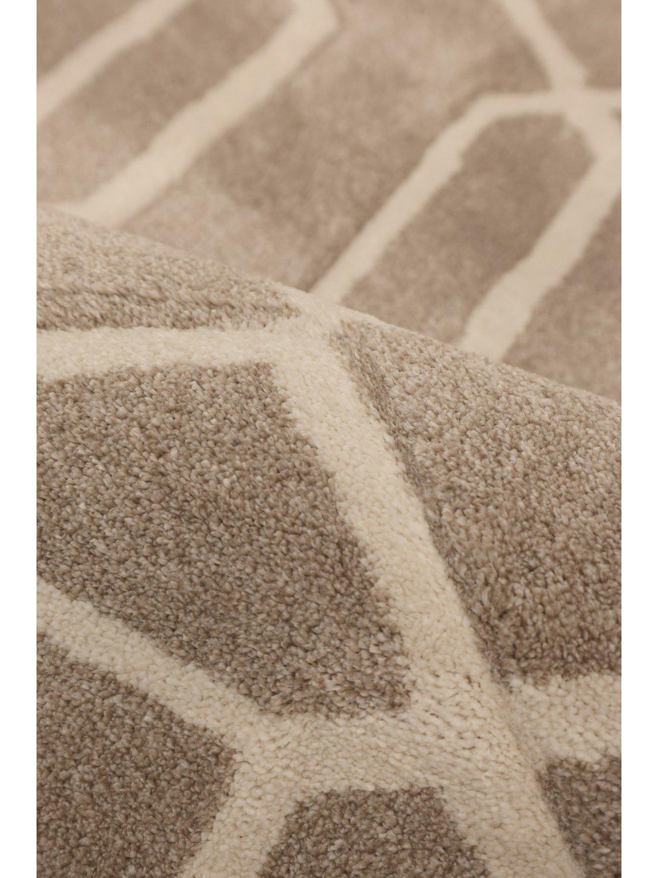Image 4 of 4 of Very Home Newport Lattice Natural Rug