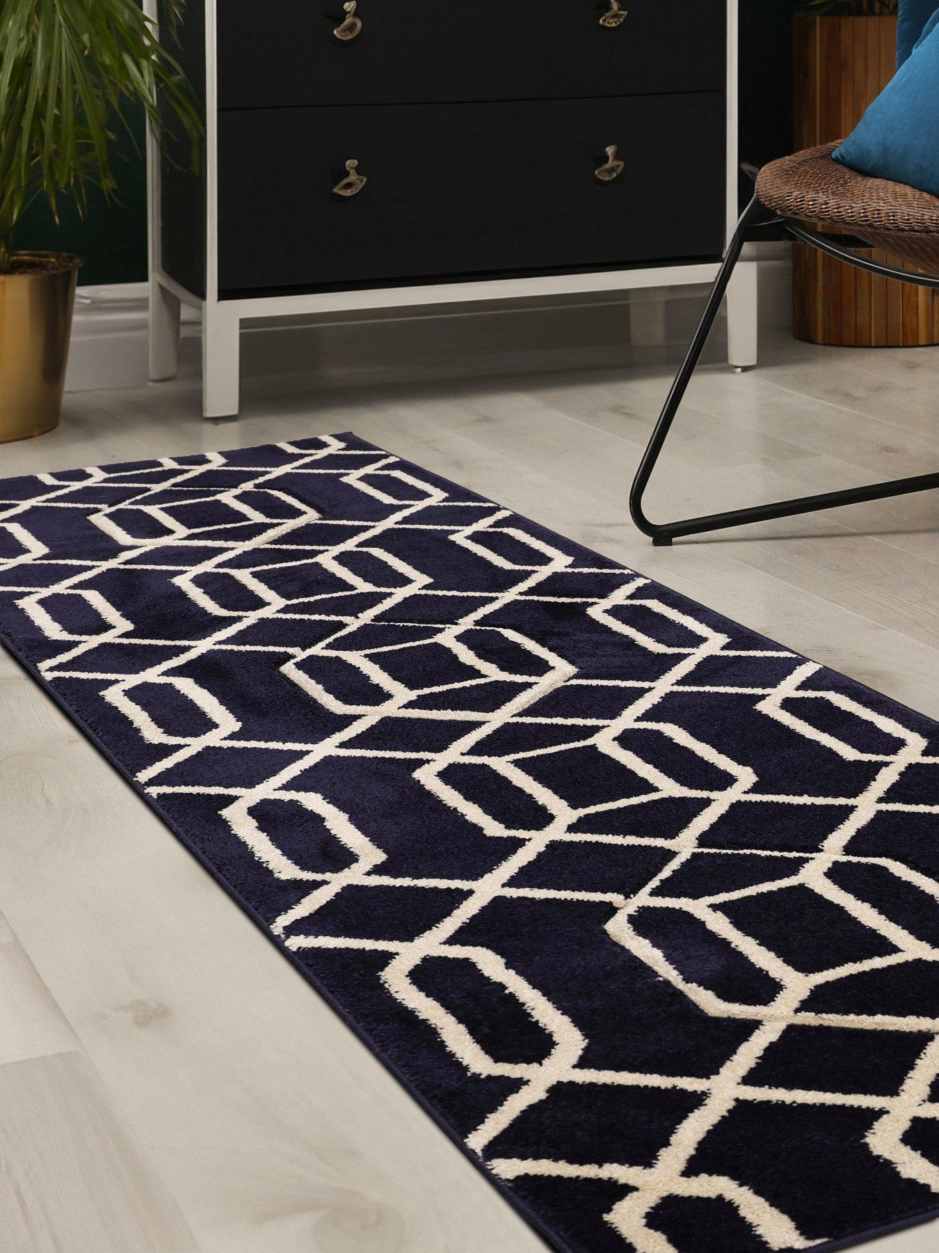 The Very Collection Newport Lattice Navy Runner