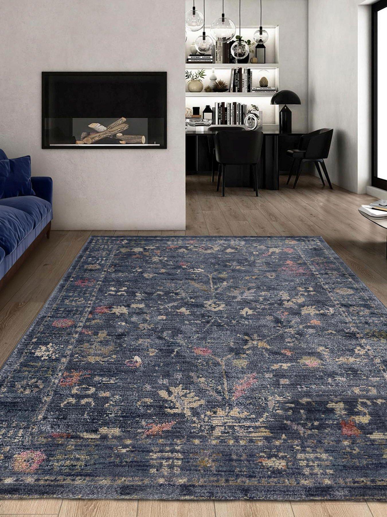 Very Home Orner Traditional Rug - Blue