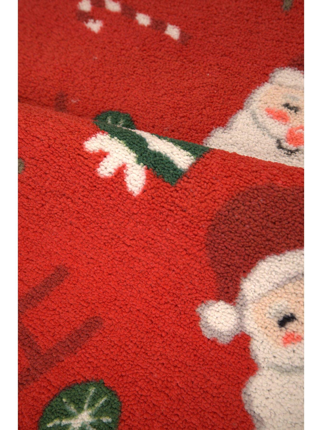 Image 3 of 4 of Very Home Santa Stop Here Runner &amp; Doormat Set - Red