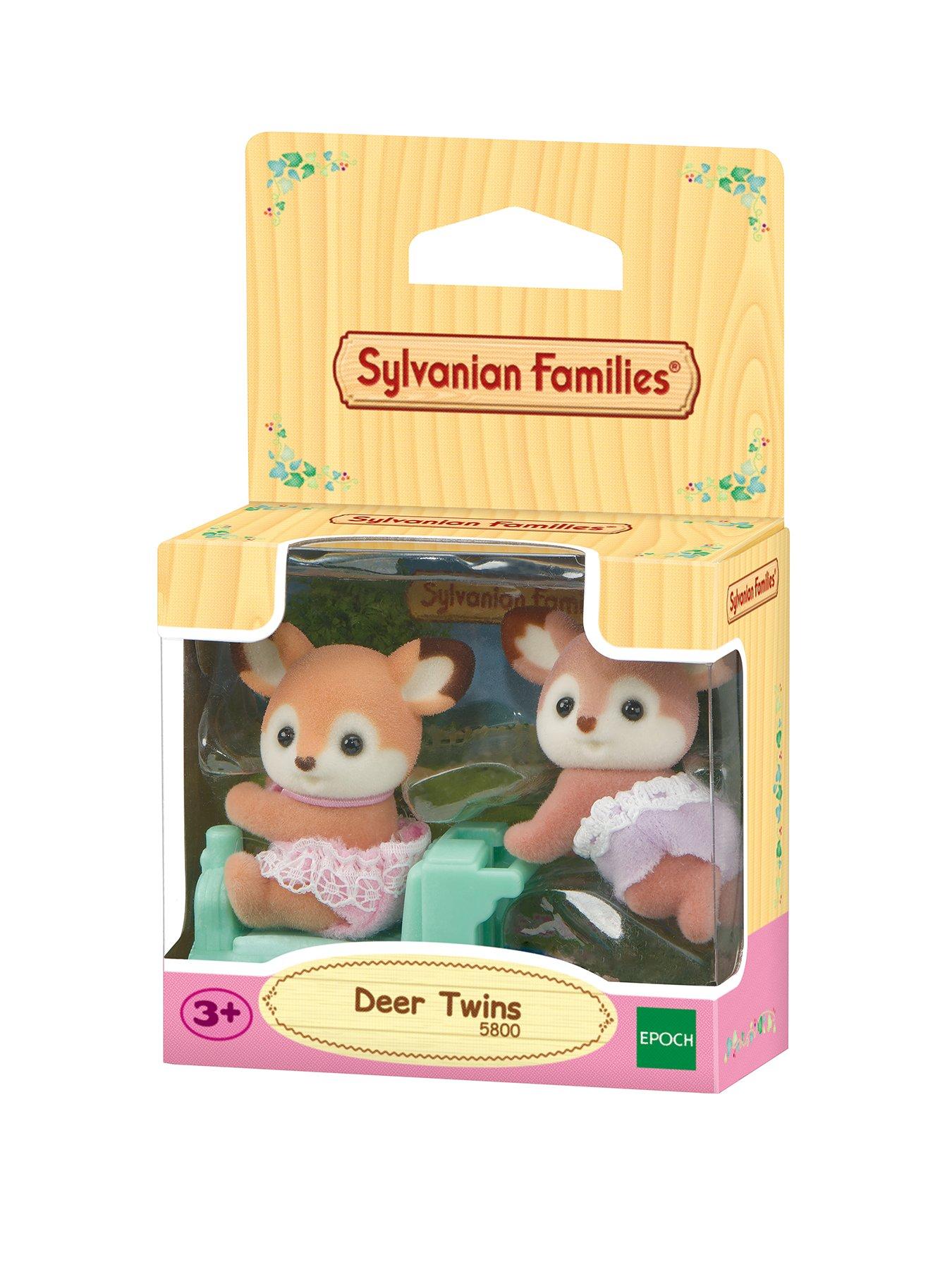 Sylvanian Families Deer Twins with Pushcar