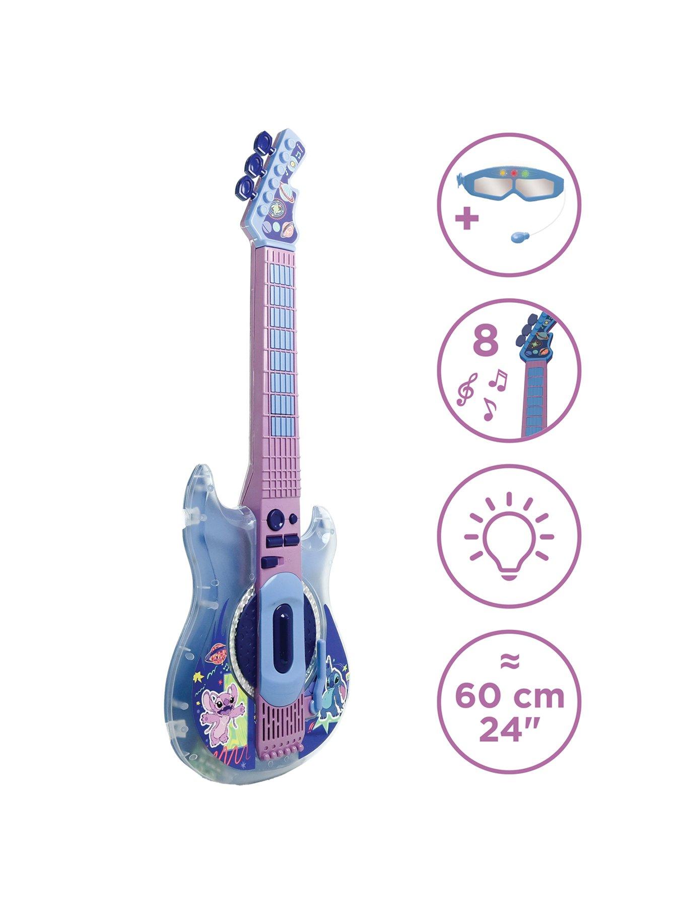  image of disney-stitch-stitch-electronic-lighting-guitar-and-glasses-with-mic