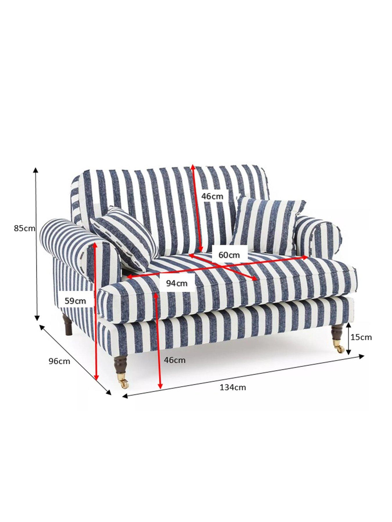 Image 7 of 7 of The Very Collection Coast Striped Snuggle Chair - FSC&reg; Certified