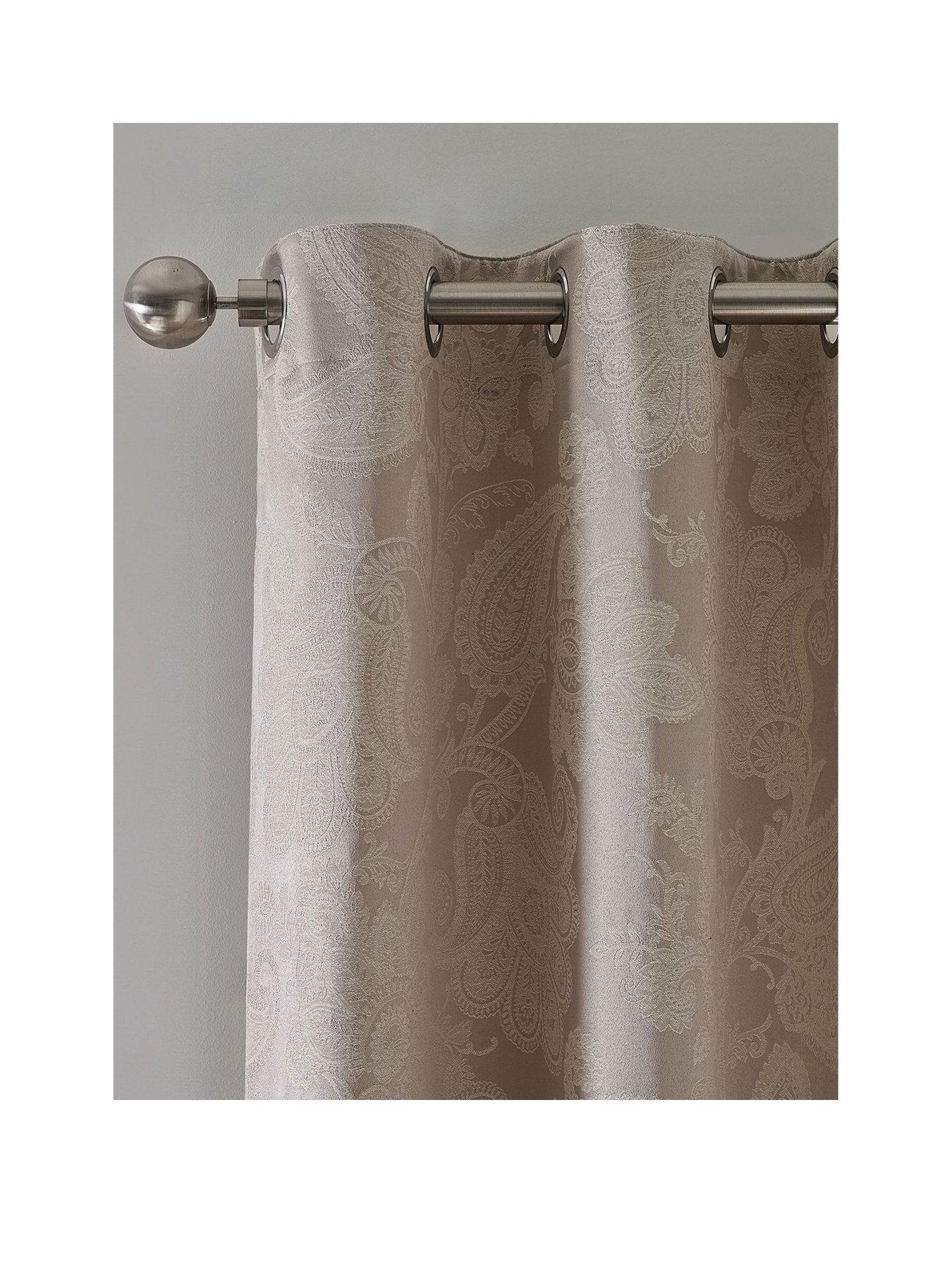Image 2 of 4 of Catherine Lansfield Opulent Jacquard Curtains- 66x90 Inch