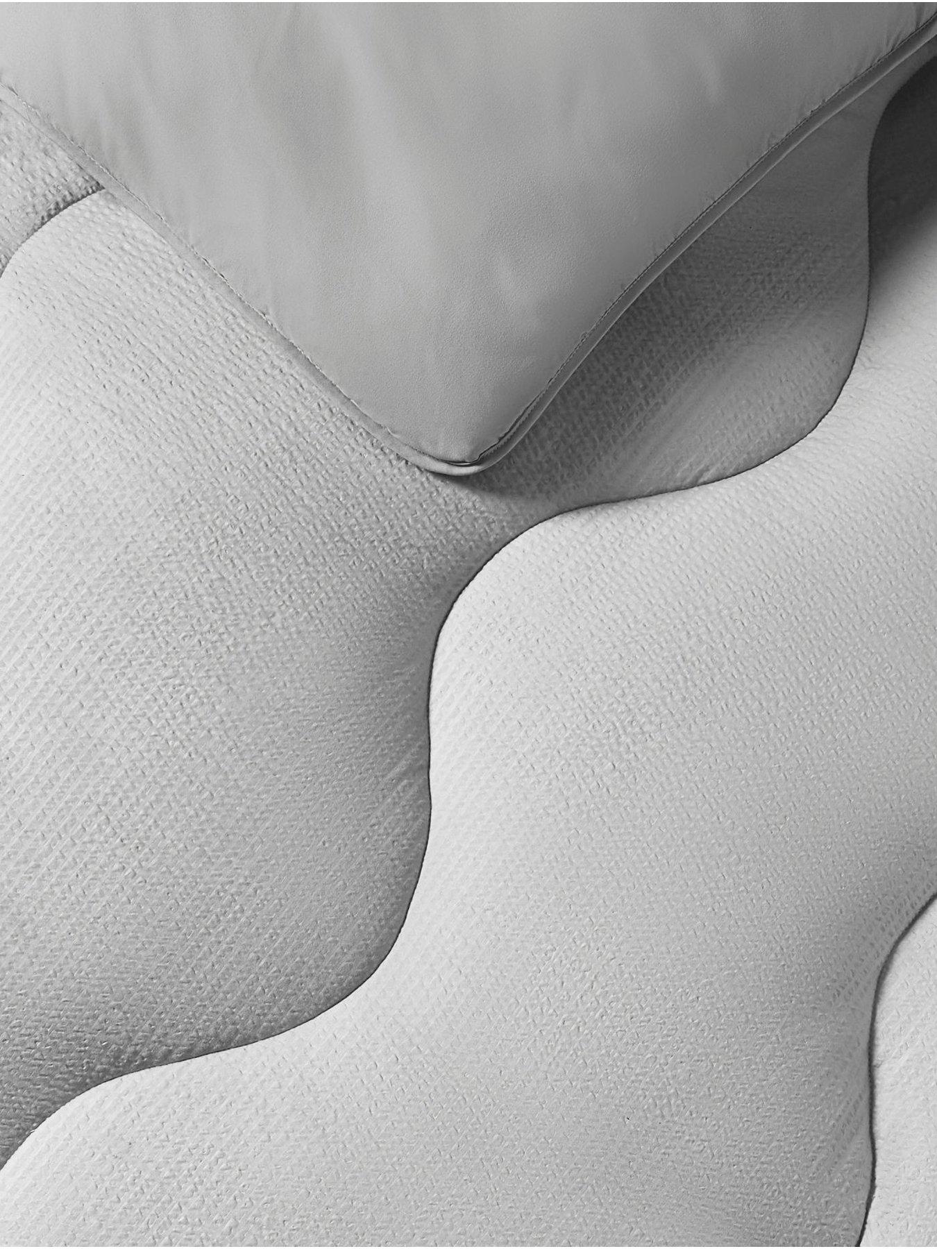 Image 3 of 5 of Night Lark Seersucker Bound 4.5 Tog Coverless Duvet Set - Grey