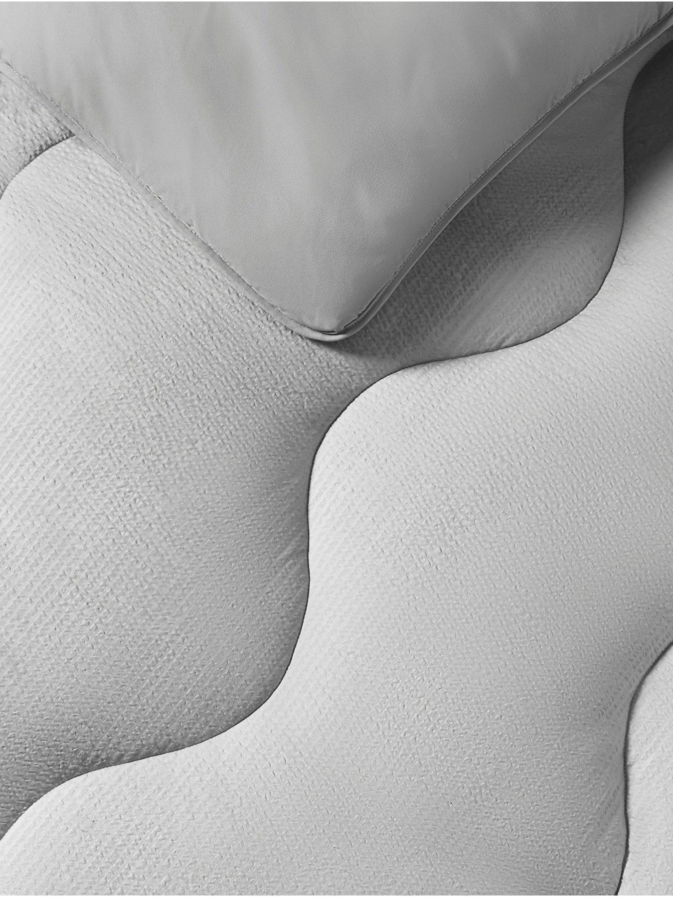  image of night-lark-seersucker-bound-105-tog-coverless-duvet-set-grey