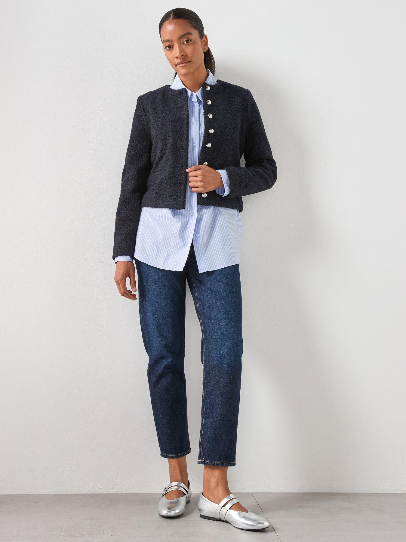  image of mango-high-rise-mom-jeans-blue