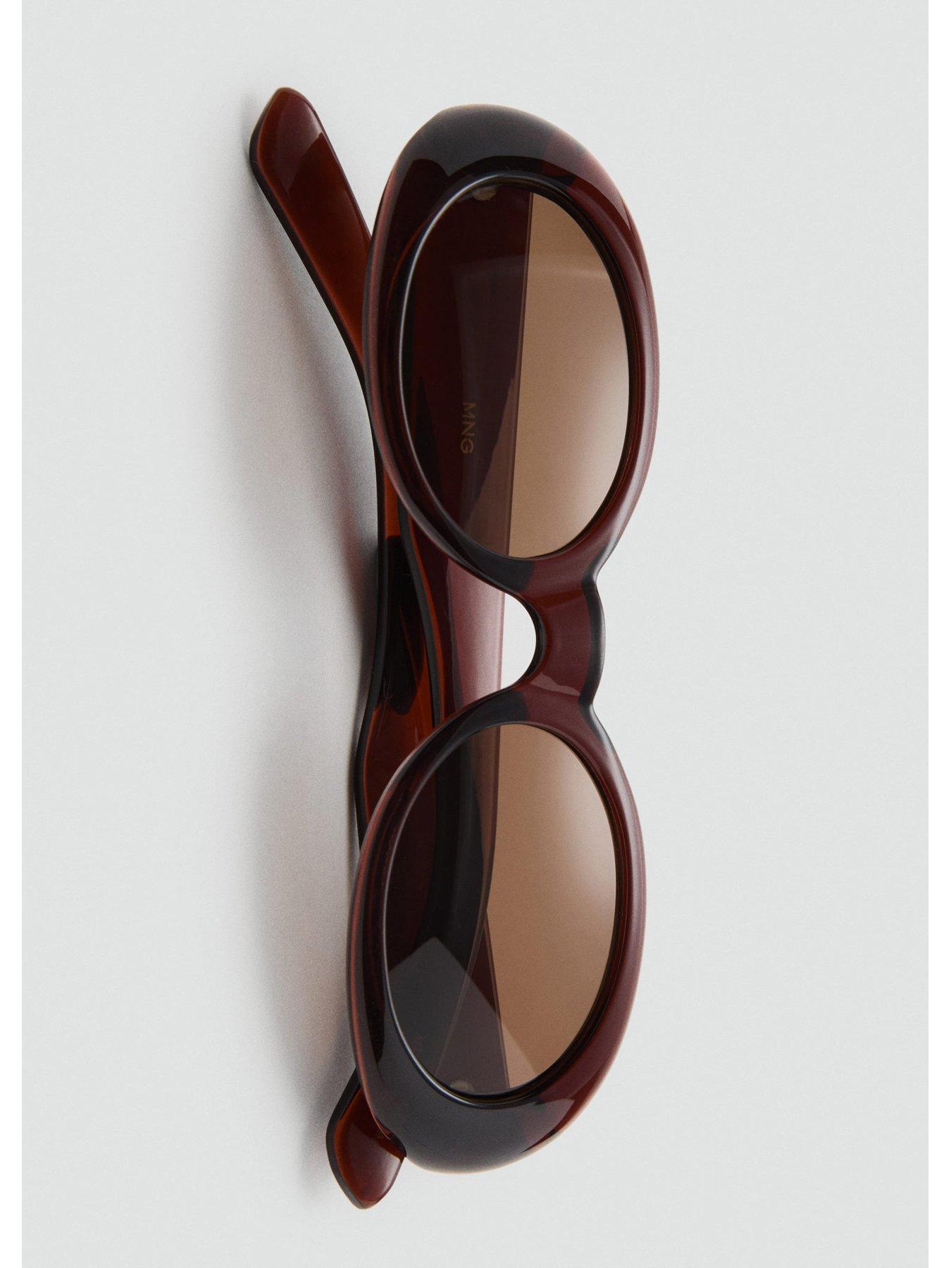 Image 3 of 4 of Mango Oval Frame Sunglasses