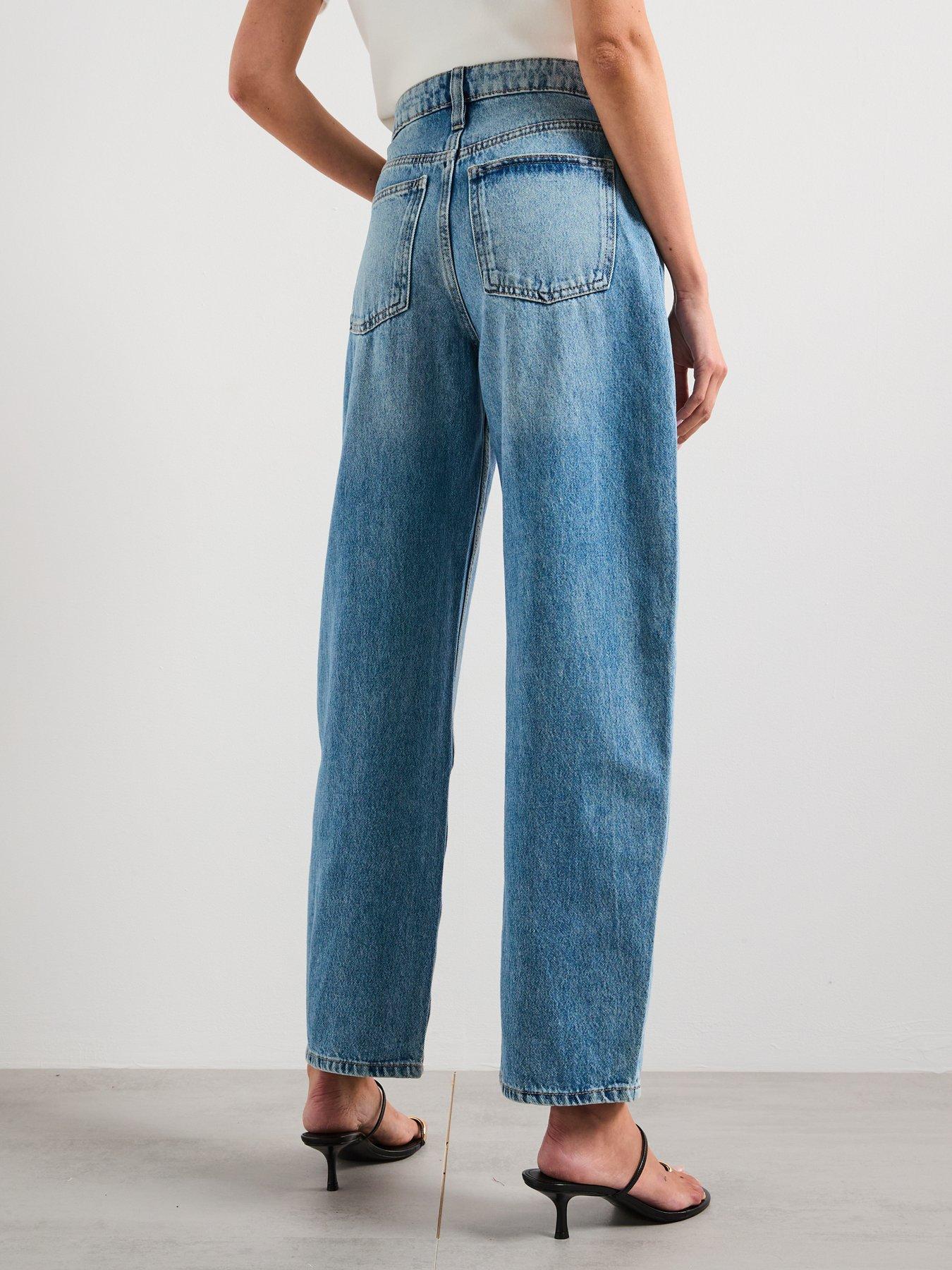 Image 2 of 6 of Mango High-Rise Balloon Jeans - Blue