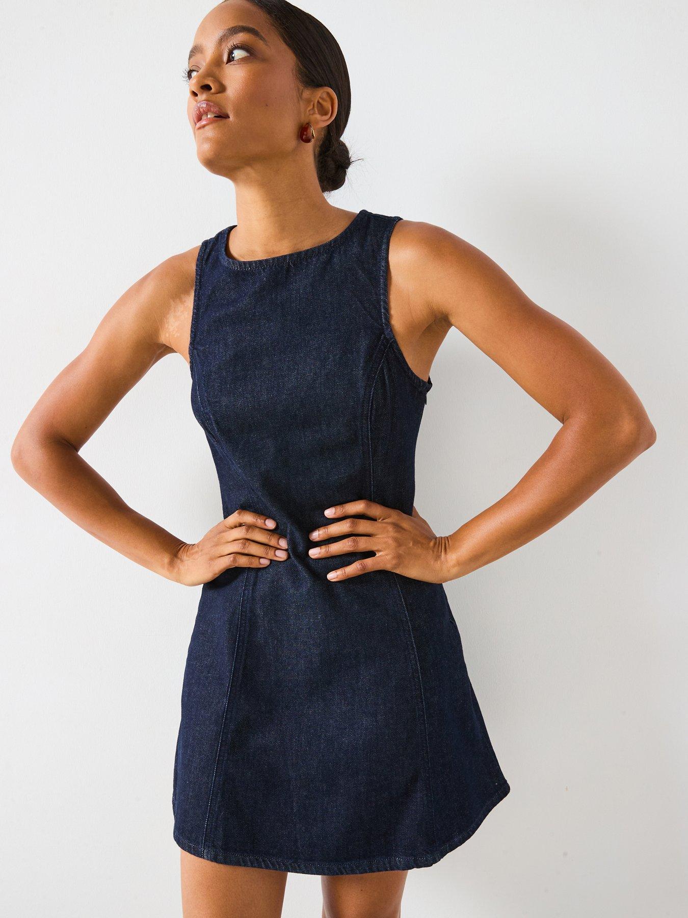 mango-short-denim-dress-blue