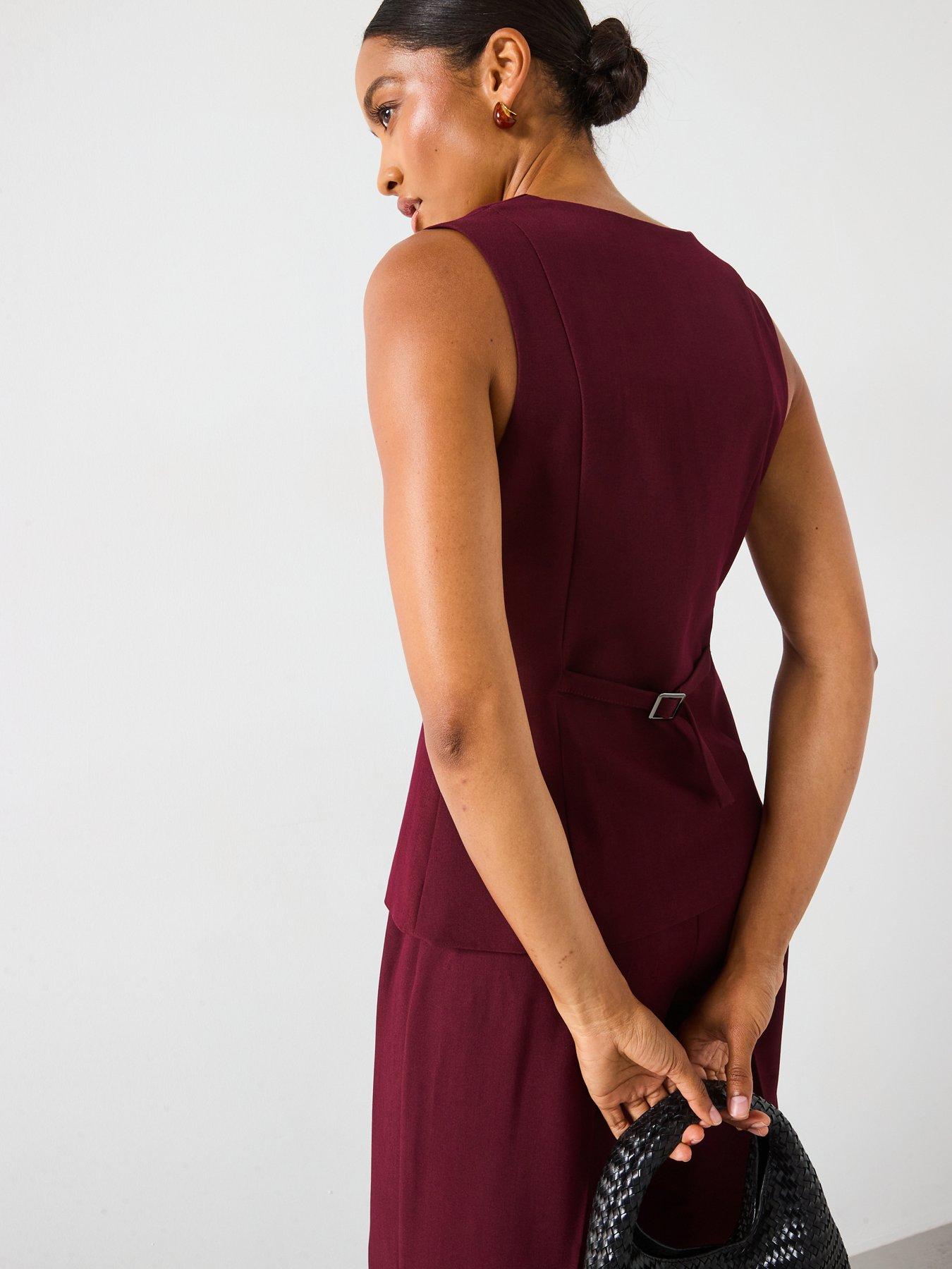 Image 2 of 6 of Mango Tailored Waistcoat Jumpsuit