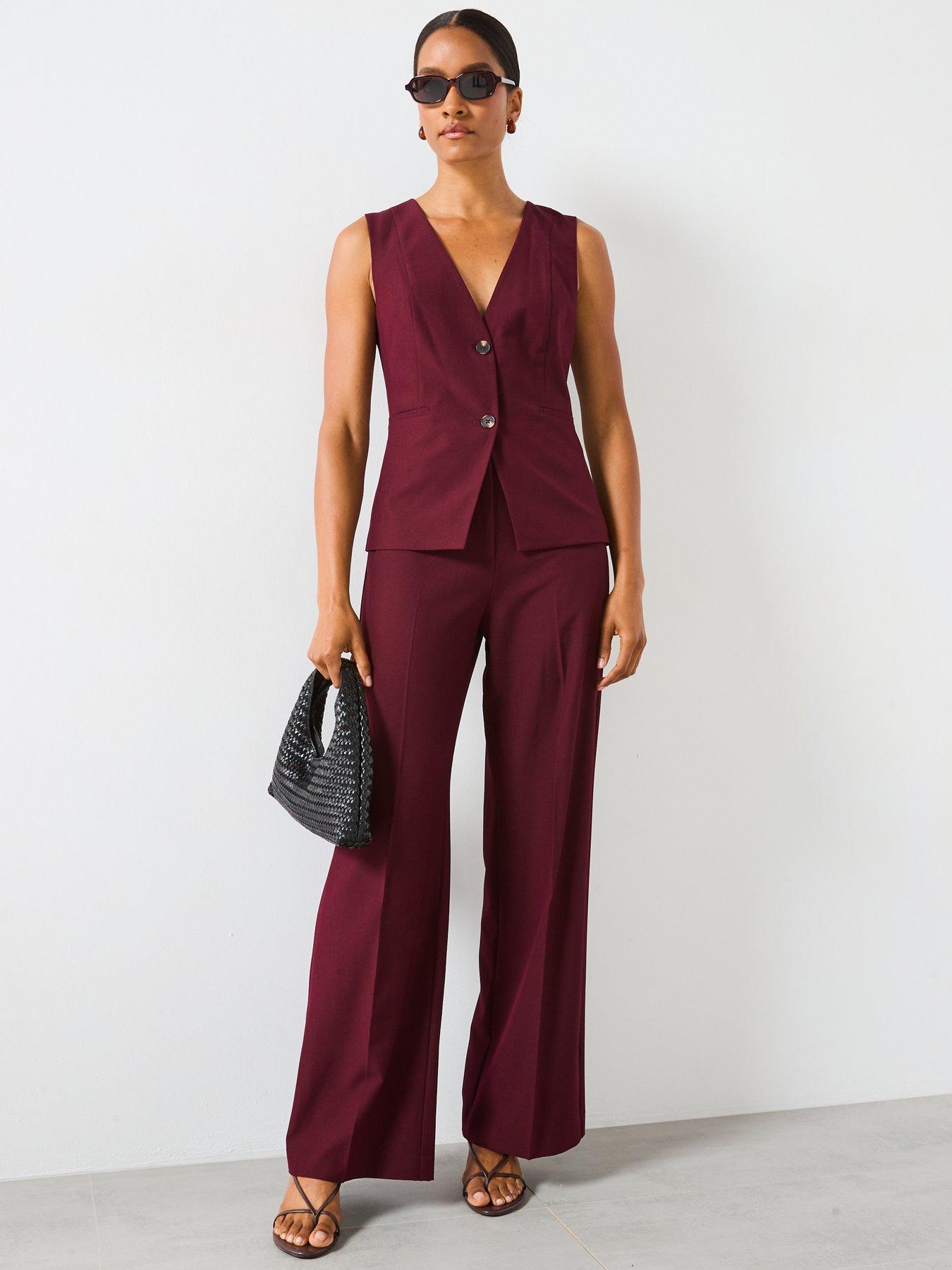 Image 5 of 6 of Mango Tailored Waistcoat Jumpsuit