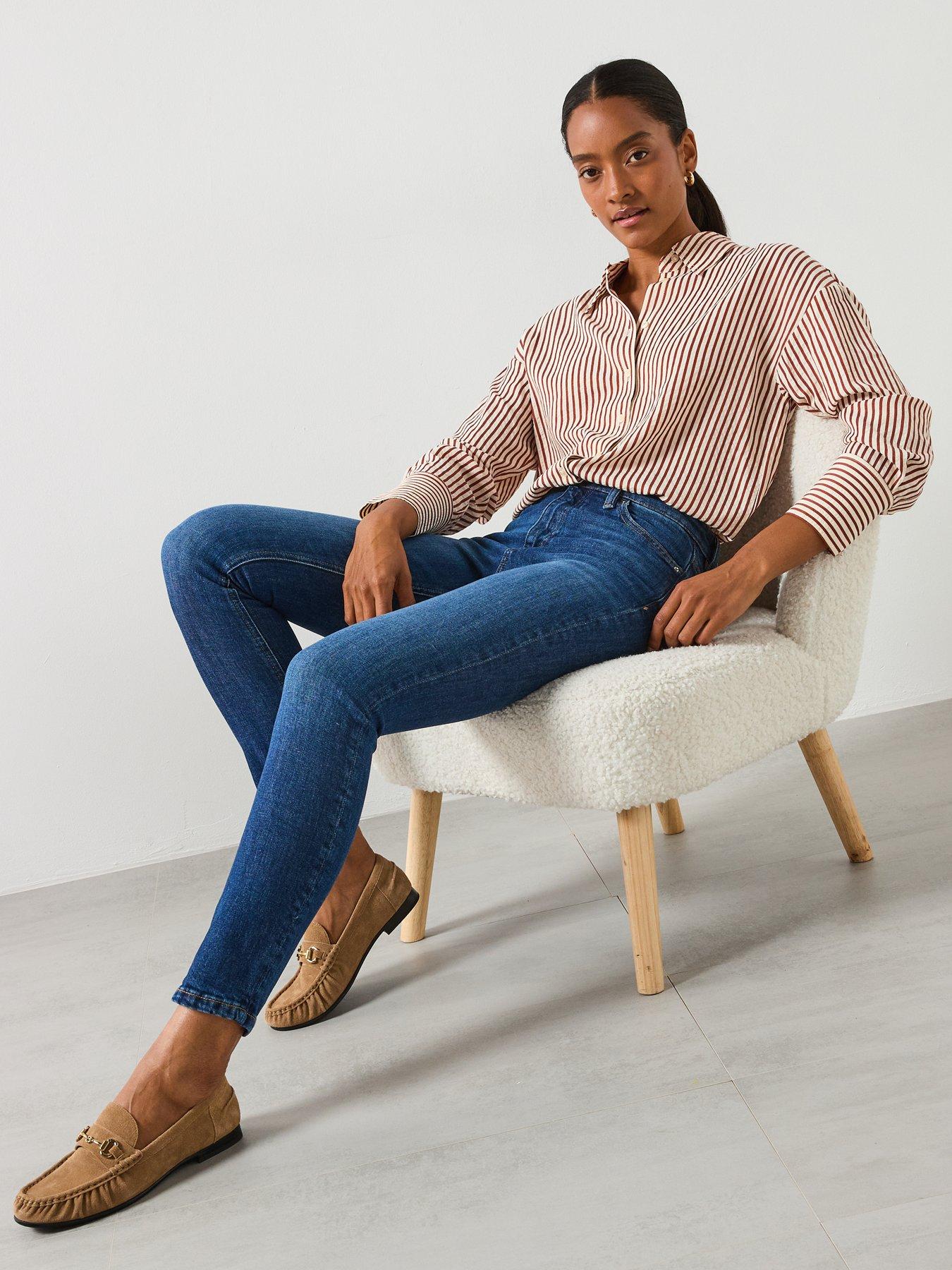 image of mango-mid-rise-skinny-jeans