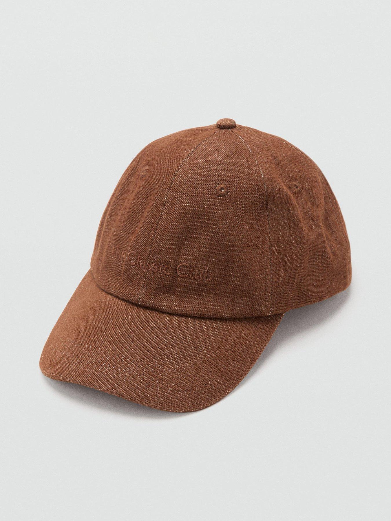 undefined Cotton Cap With Embroidered Slogan