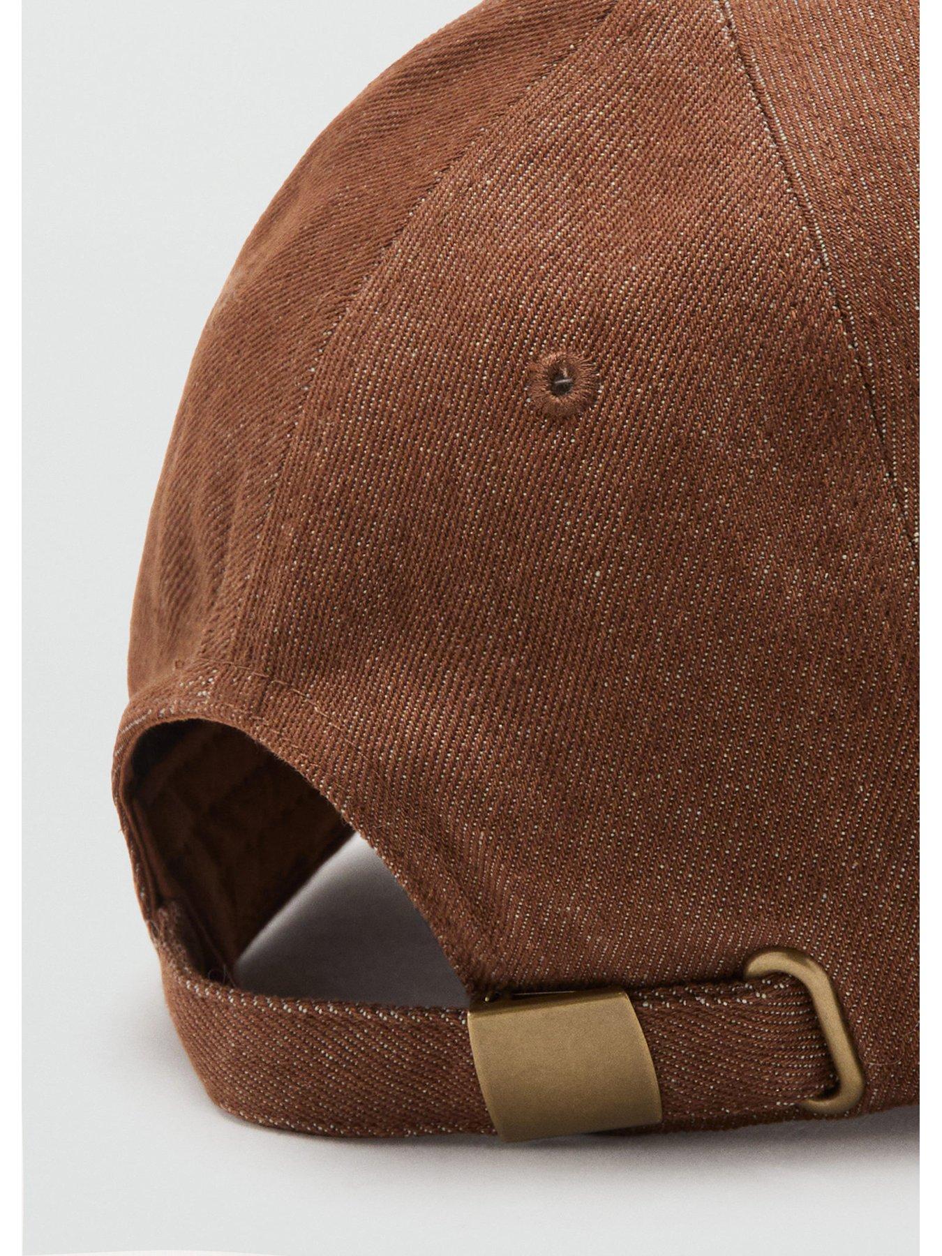 Image 2 of 3 of Mango Cotton Cap With Embroidered Slogan