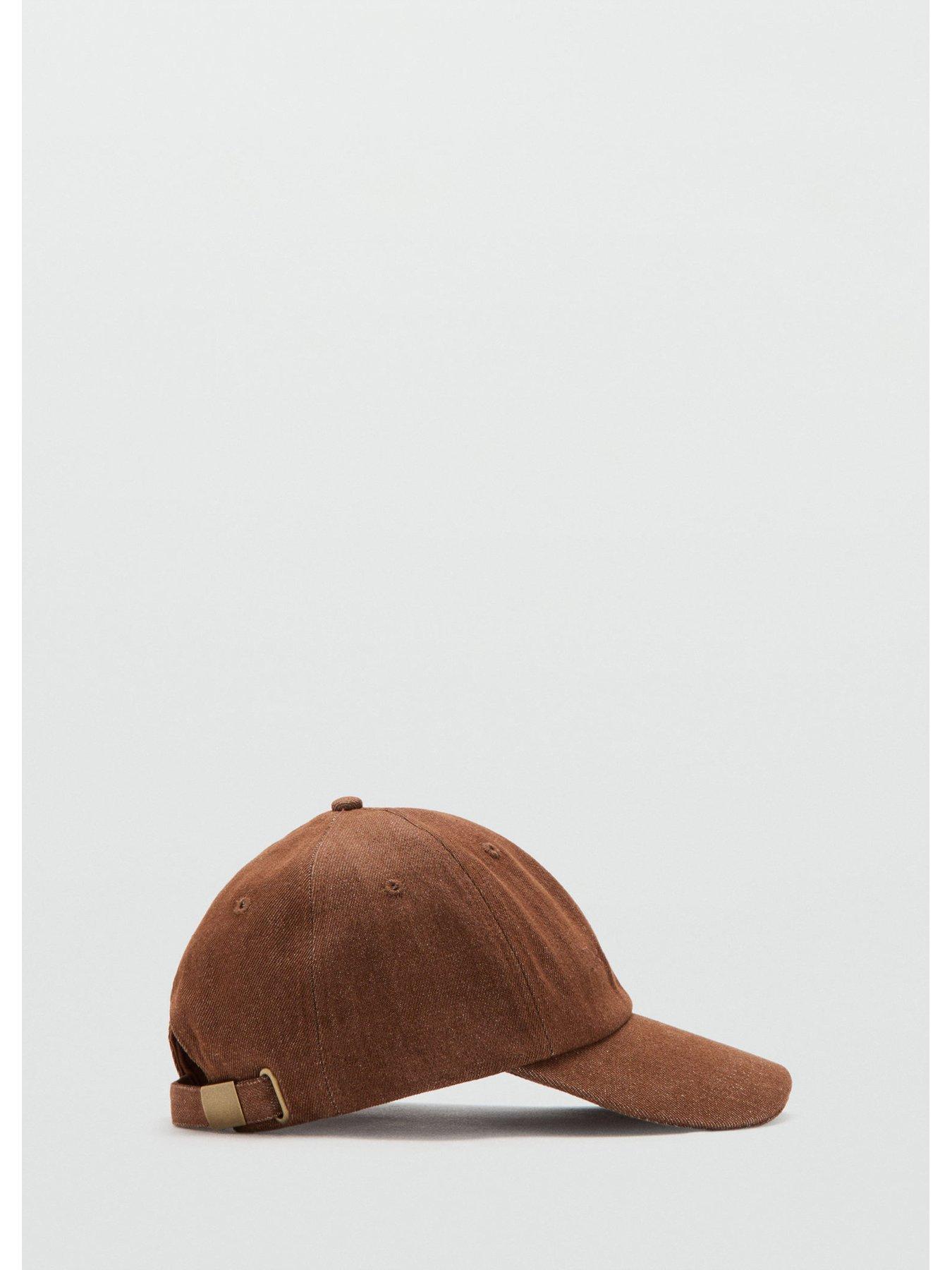 Image 3 of 3 of Mango Cotton Cap With Embroidered Slogan