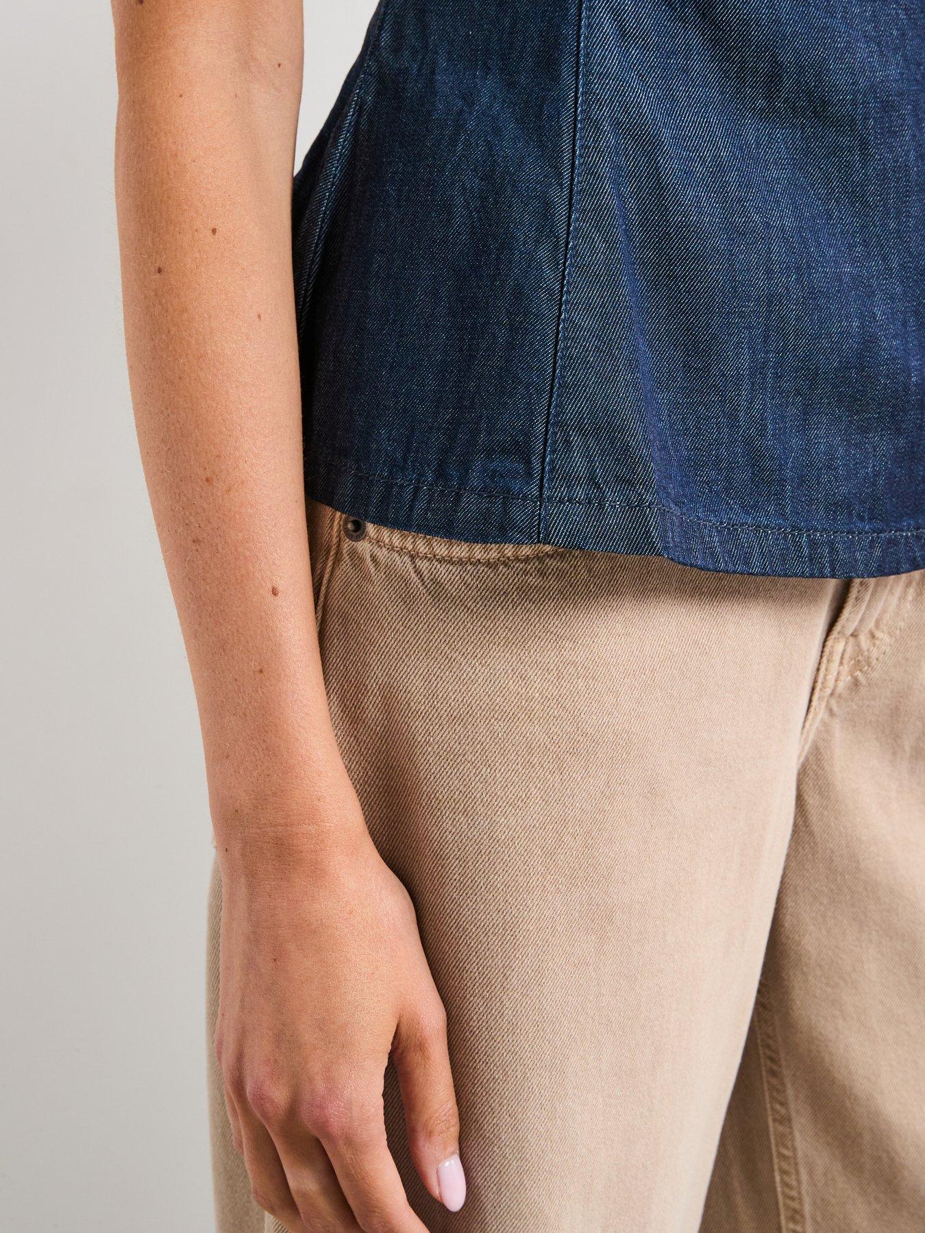 Image 6 of 6 of Mango Denim Crop Top