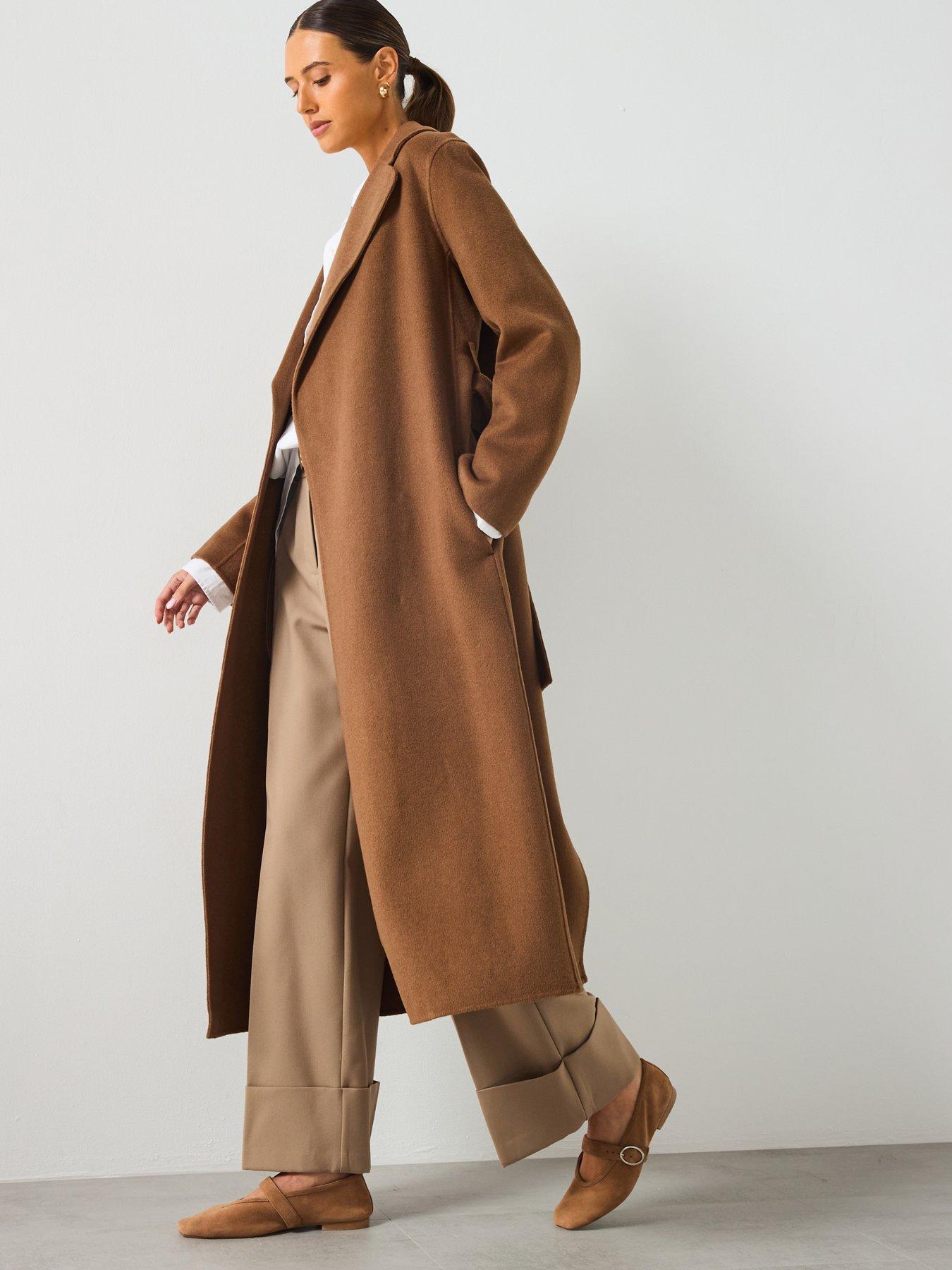 undefined Oversized Duster Coat - Tan