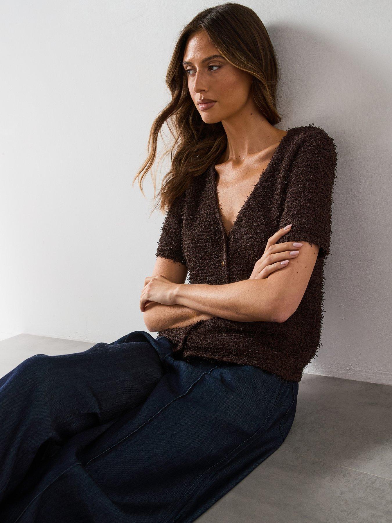  image of mango-wide-leg-denim-pants-with-stitching