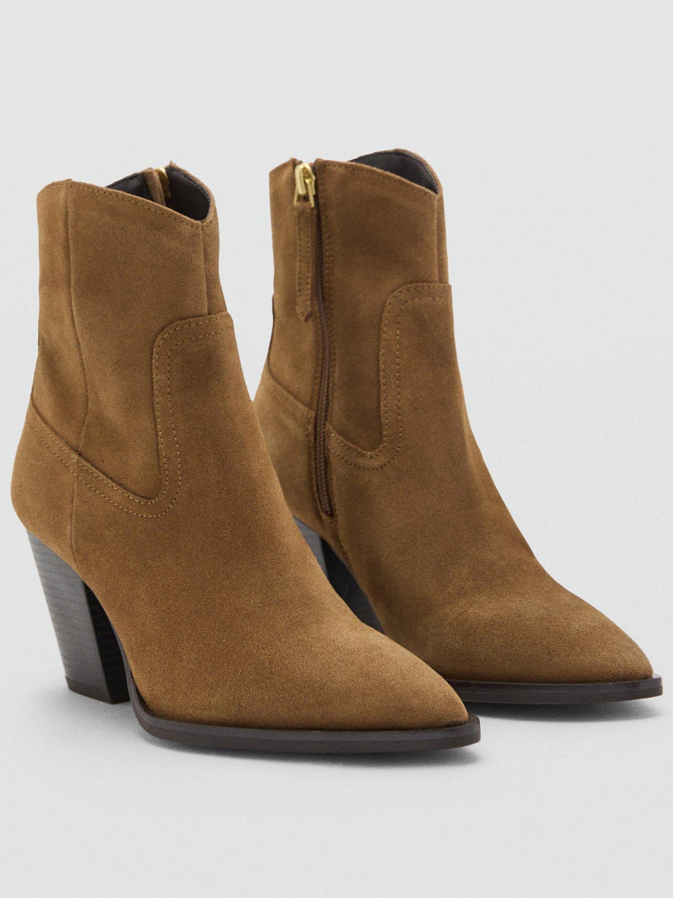 Image 1 of 6 of Mango Ankle Boots Pacifico - Brown