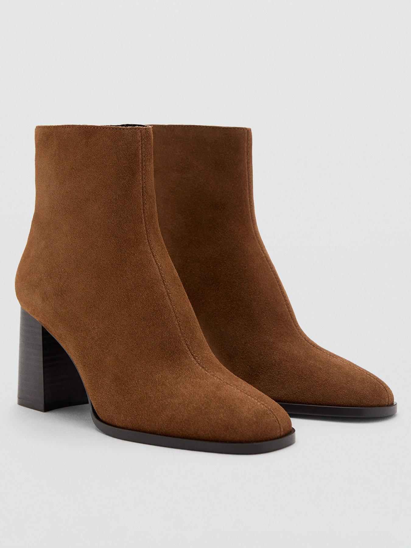 mango-suede-ankle-boots-brown