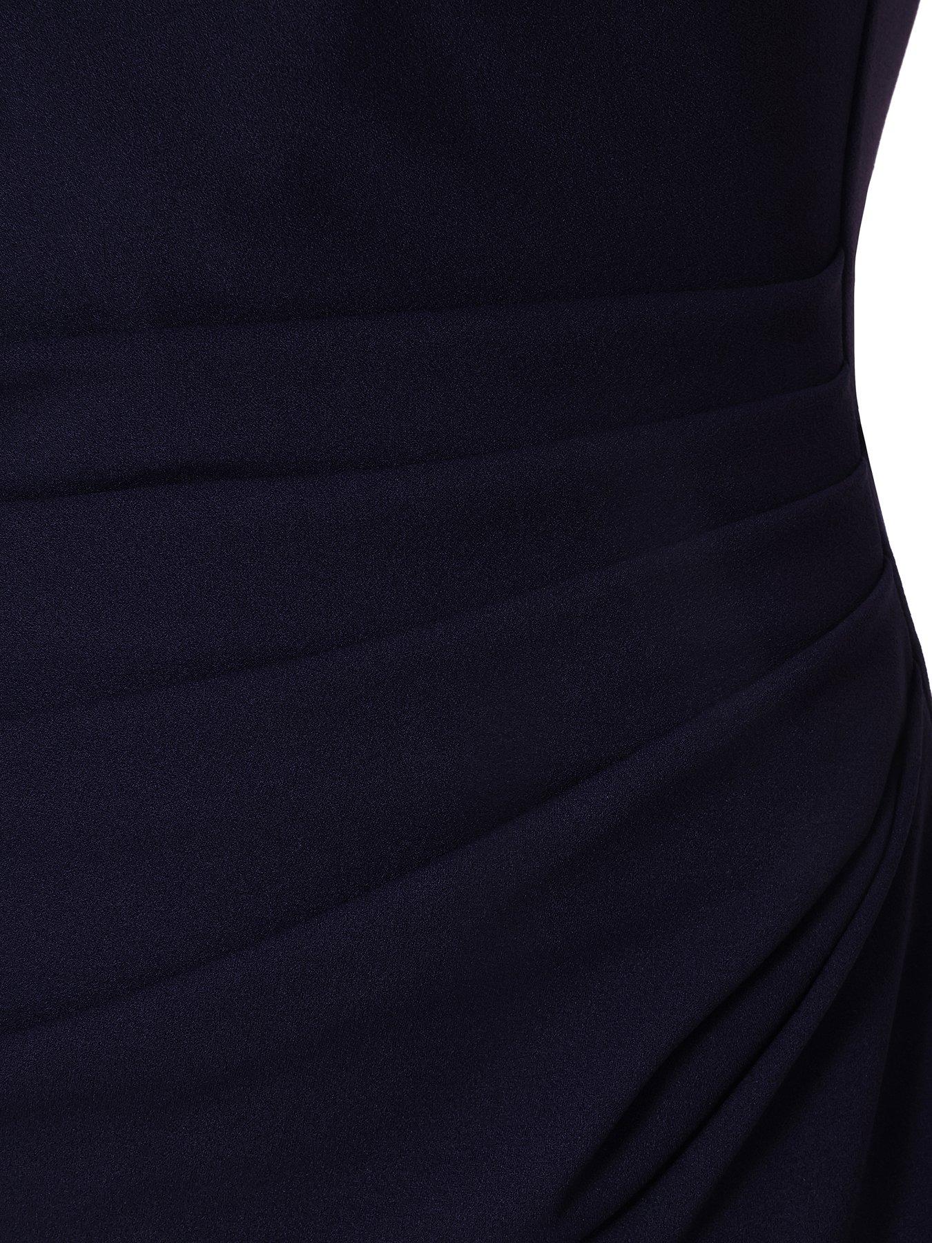  image of quiz-curve-navy-drop-sleeve-maxi-dress