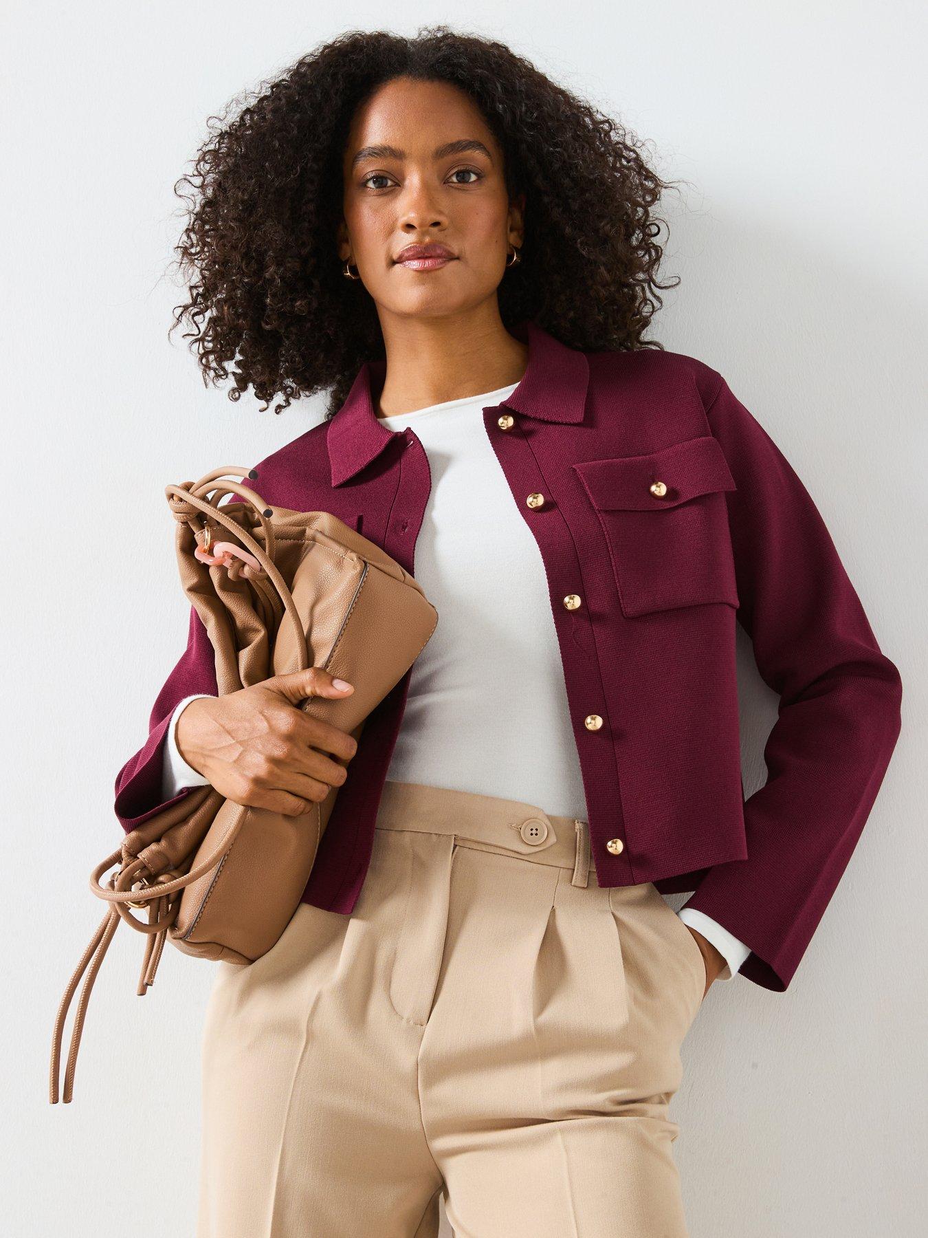 mango-pocket-knit-jacket-wine