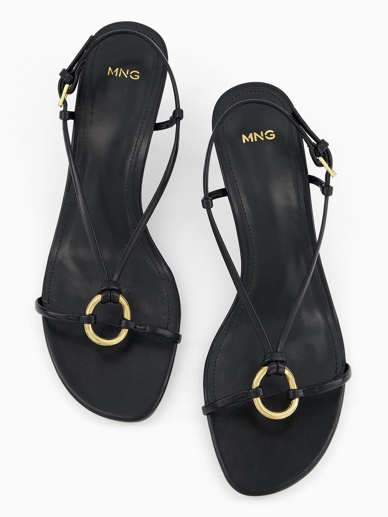 Image 3 of 7 of Mango Heeled Sandal With Hoop Detail