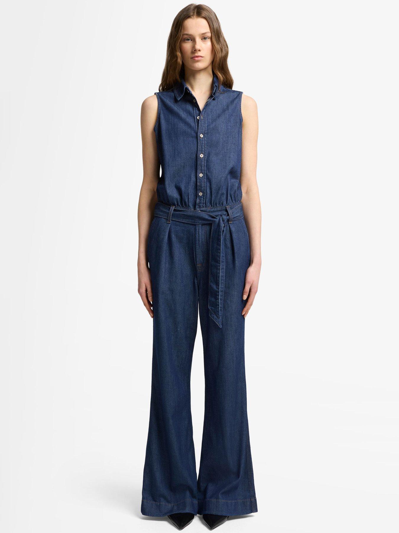 Image 1 of 6 of 7 FOR ALL MANKIND Denim Jumpsuit