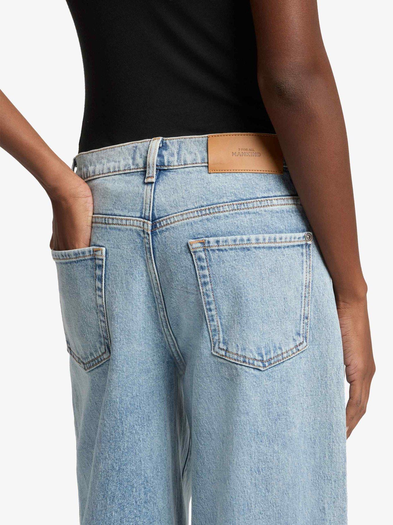 Image 2 of 6 of 7 FOR ALL MANKIND Marie Wide Leg Jeans - Light Wash