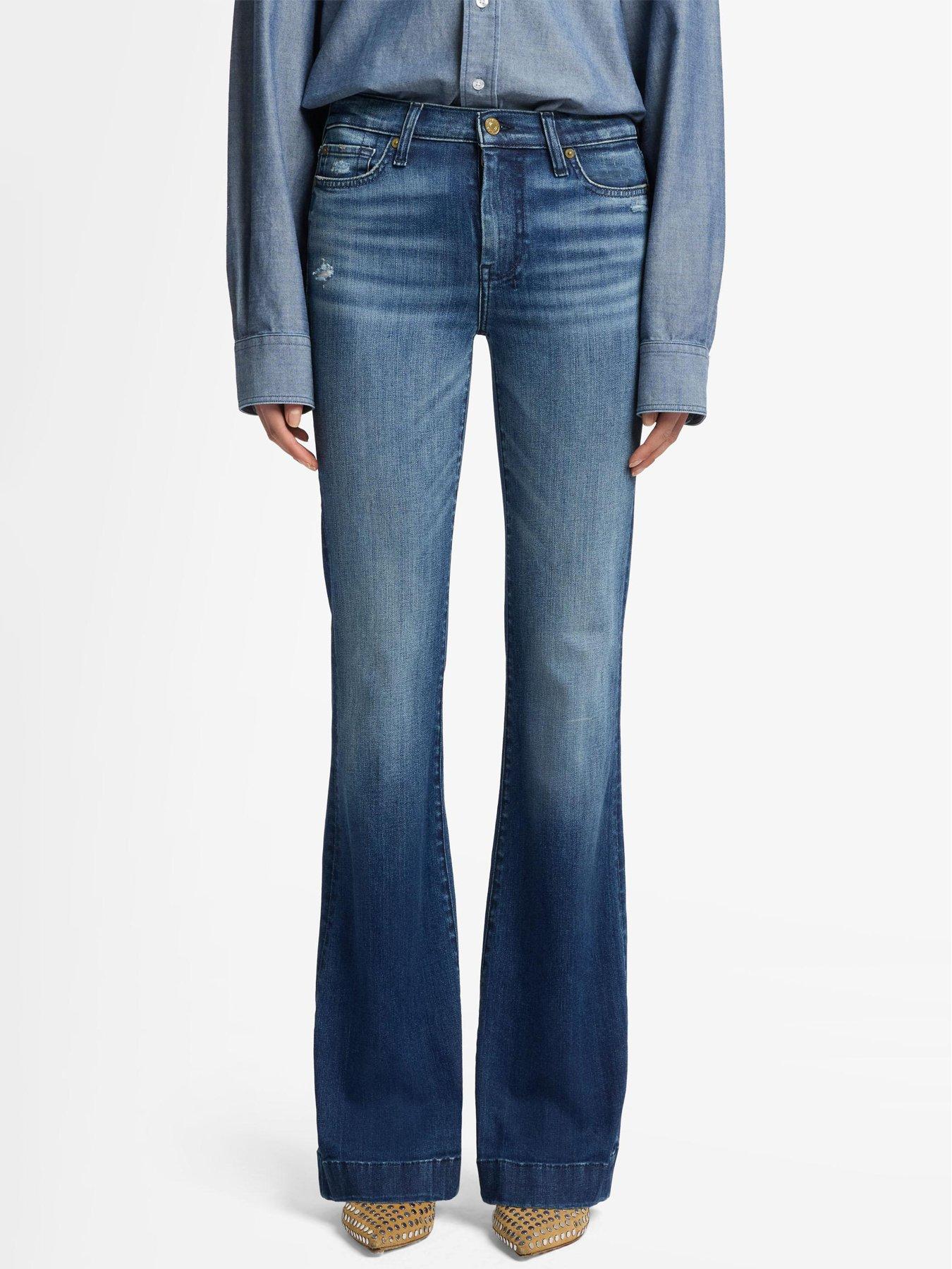 7 FOR ALL MANKIND Dojo Flare Jeans - Dark Wash